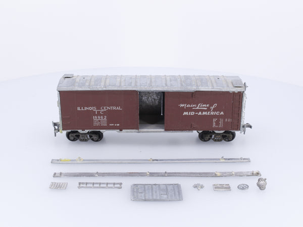 Roundhouse B103 HO 40' Box Car Kit Illinois Central (IC) 18862