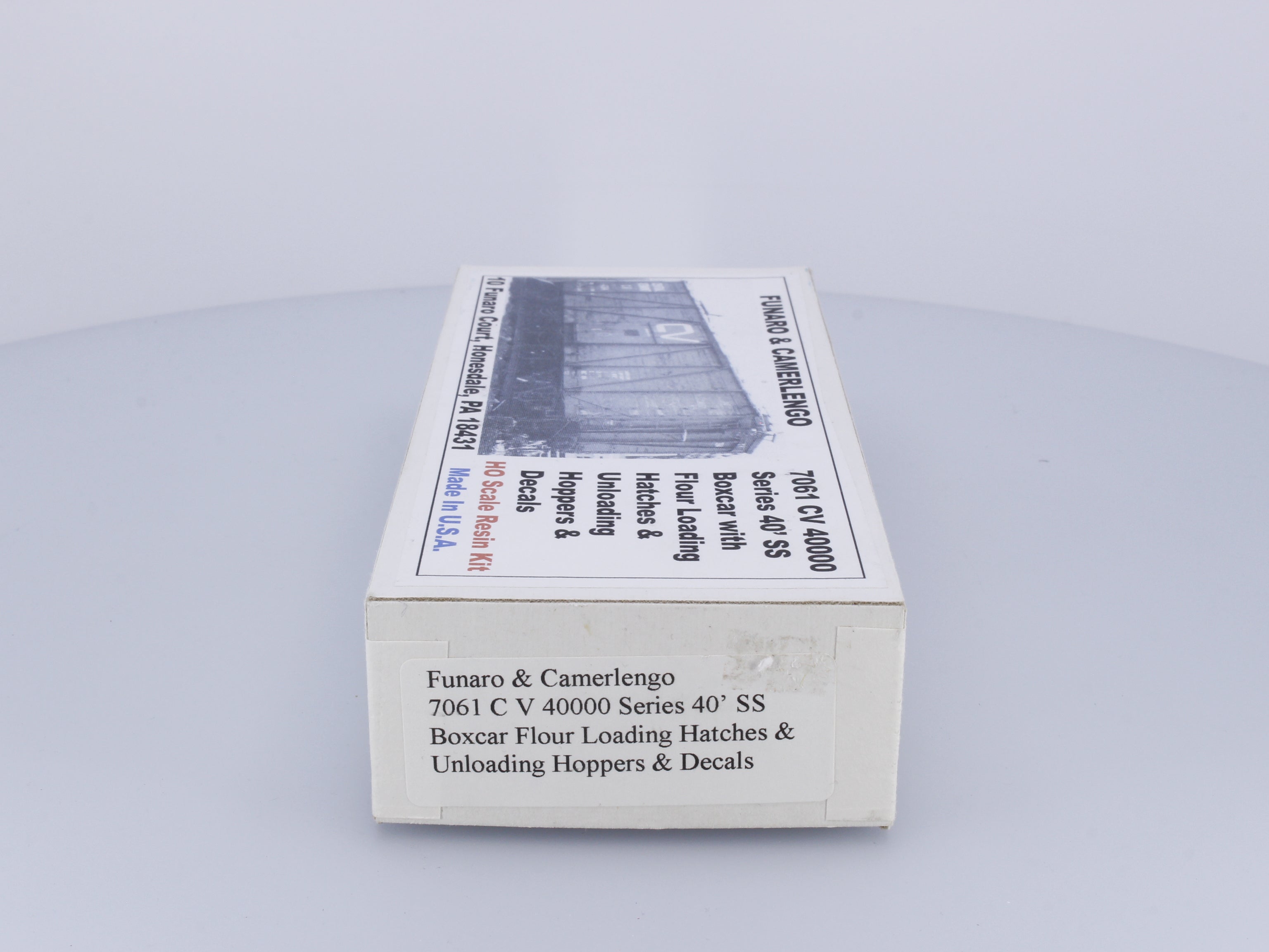 Funaro & Camerlengo 7061 HO 40' SS Boxcar Vermont Railway (VTR) 40000
