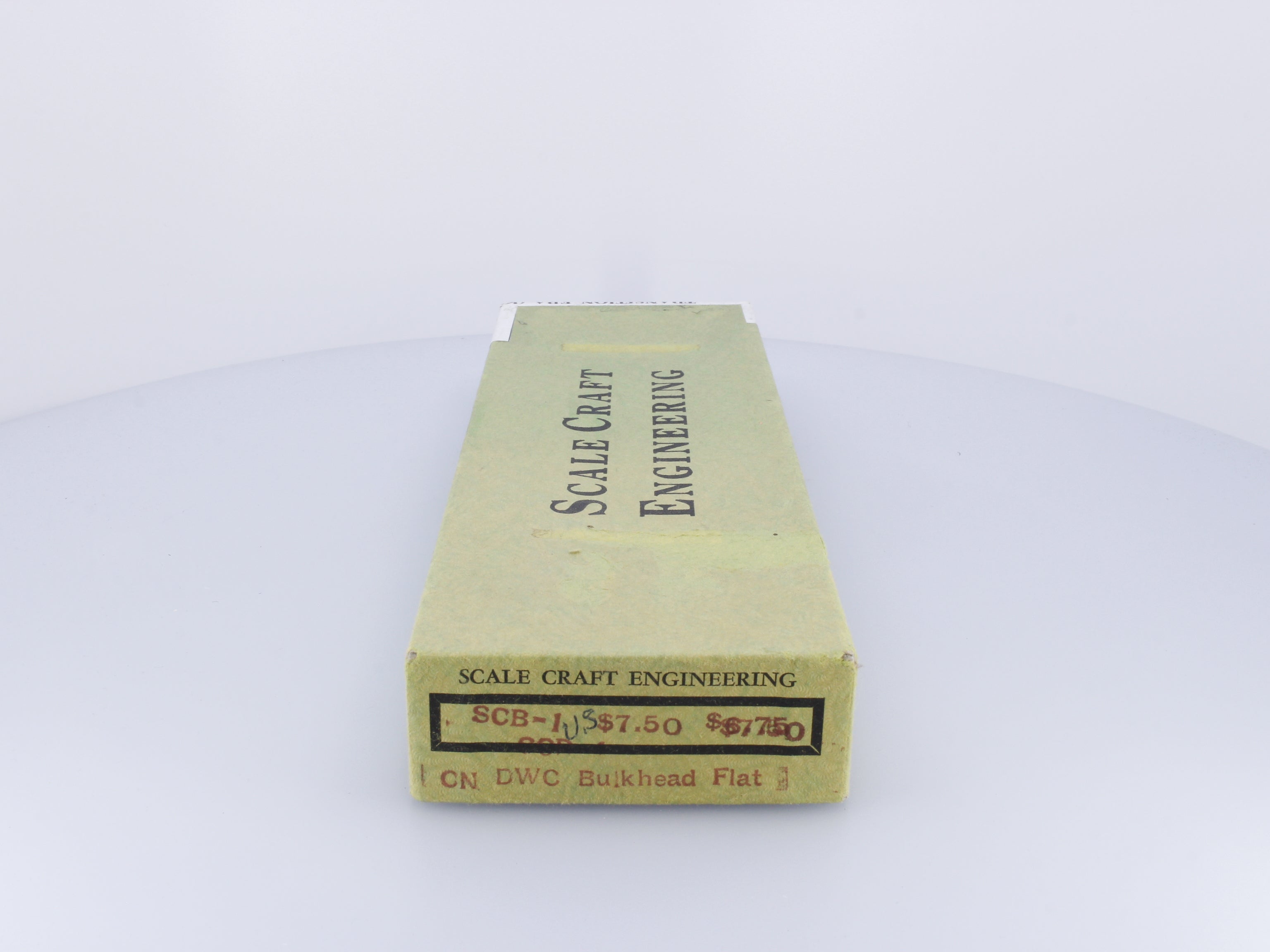 Scale Craft Engineering 608311 HO Bulkhead Flatcar Wood Kit Duluth Winnipeg and Pacific (DWP)