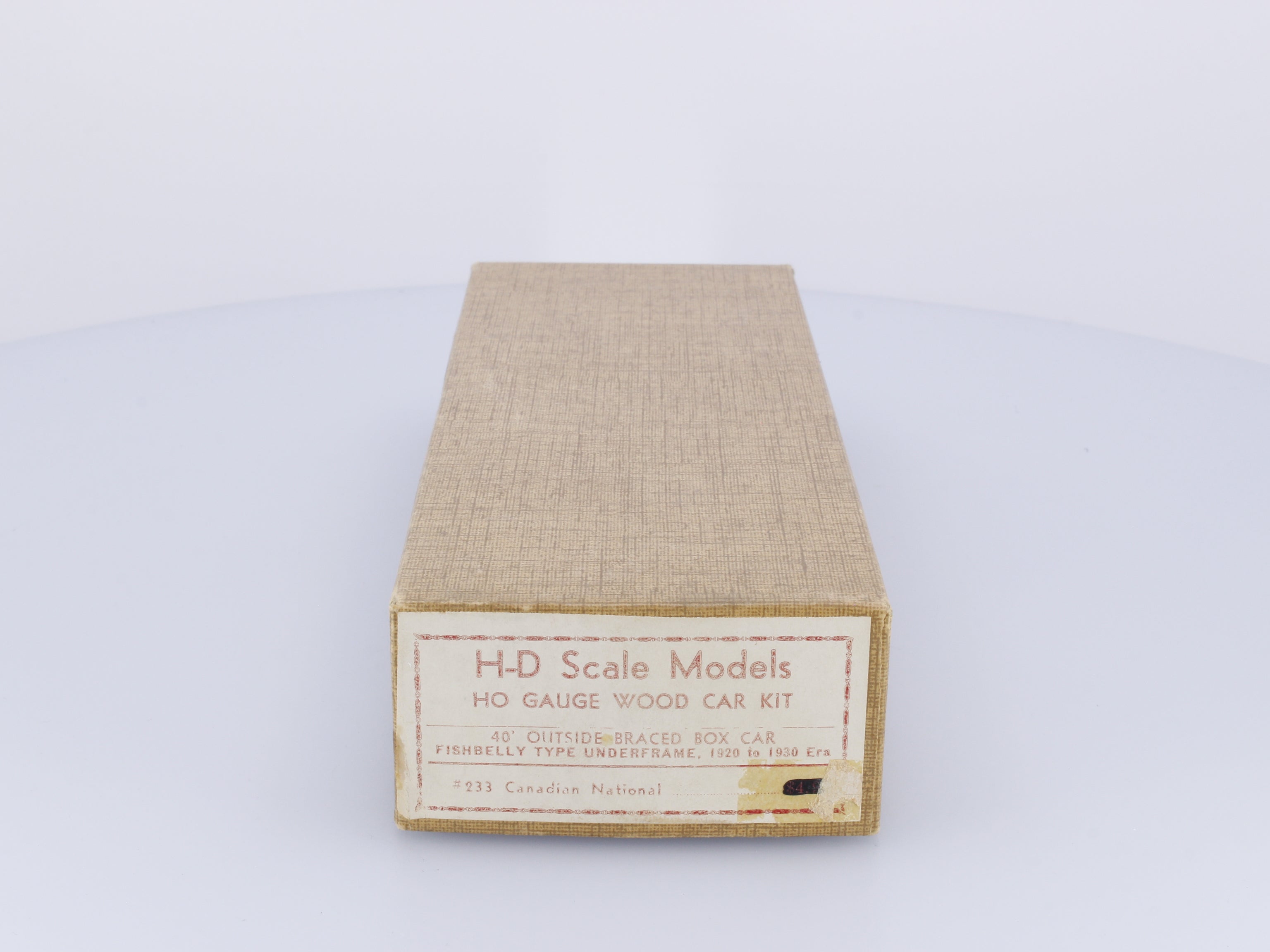 H&D 233 HO 40' Box Car Kit Canadian National (CN)