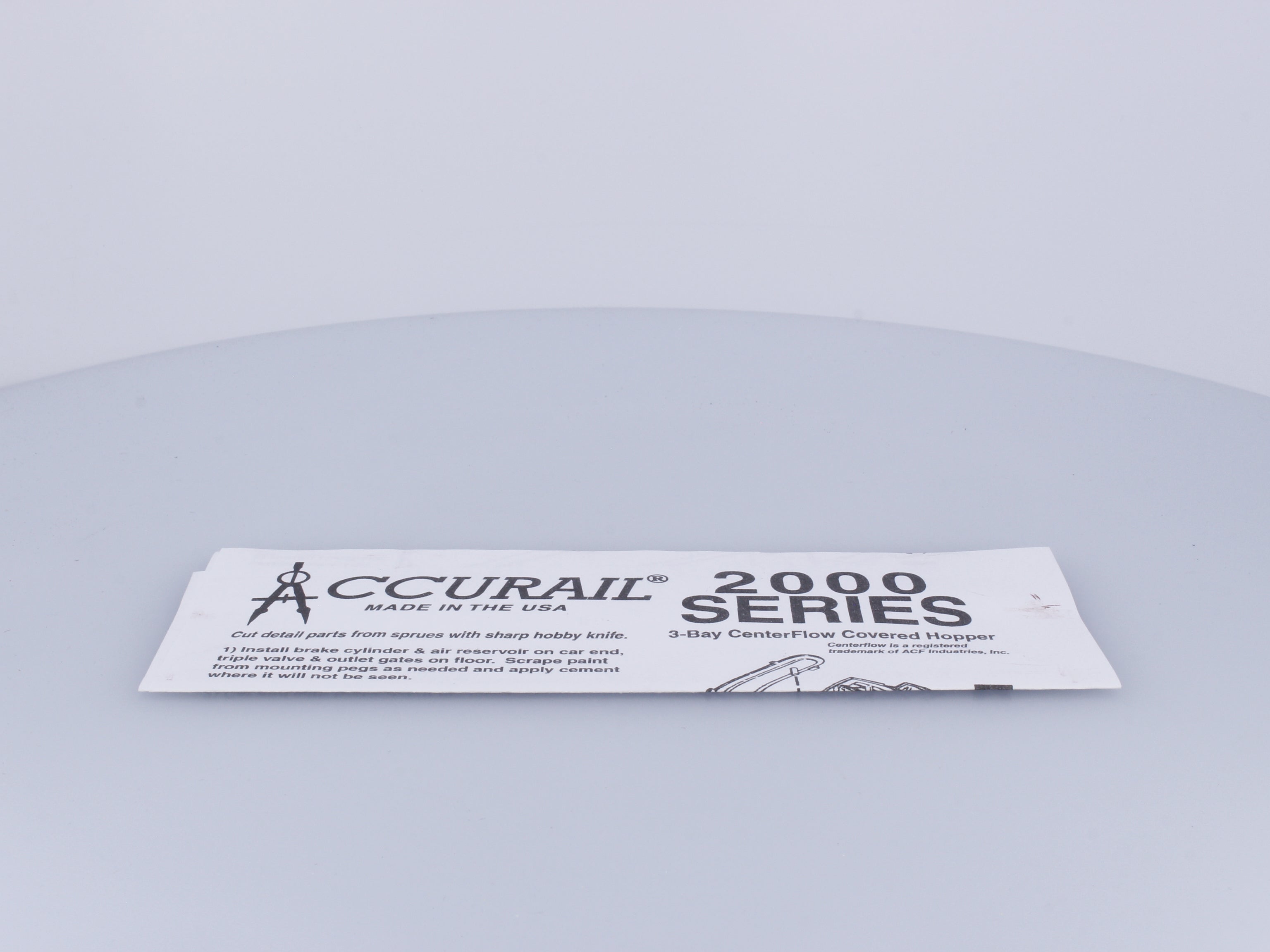 Accurail 2079 HO 3 Bay ACF Covered Hopper Wisconsin Central (WC) 87035