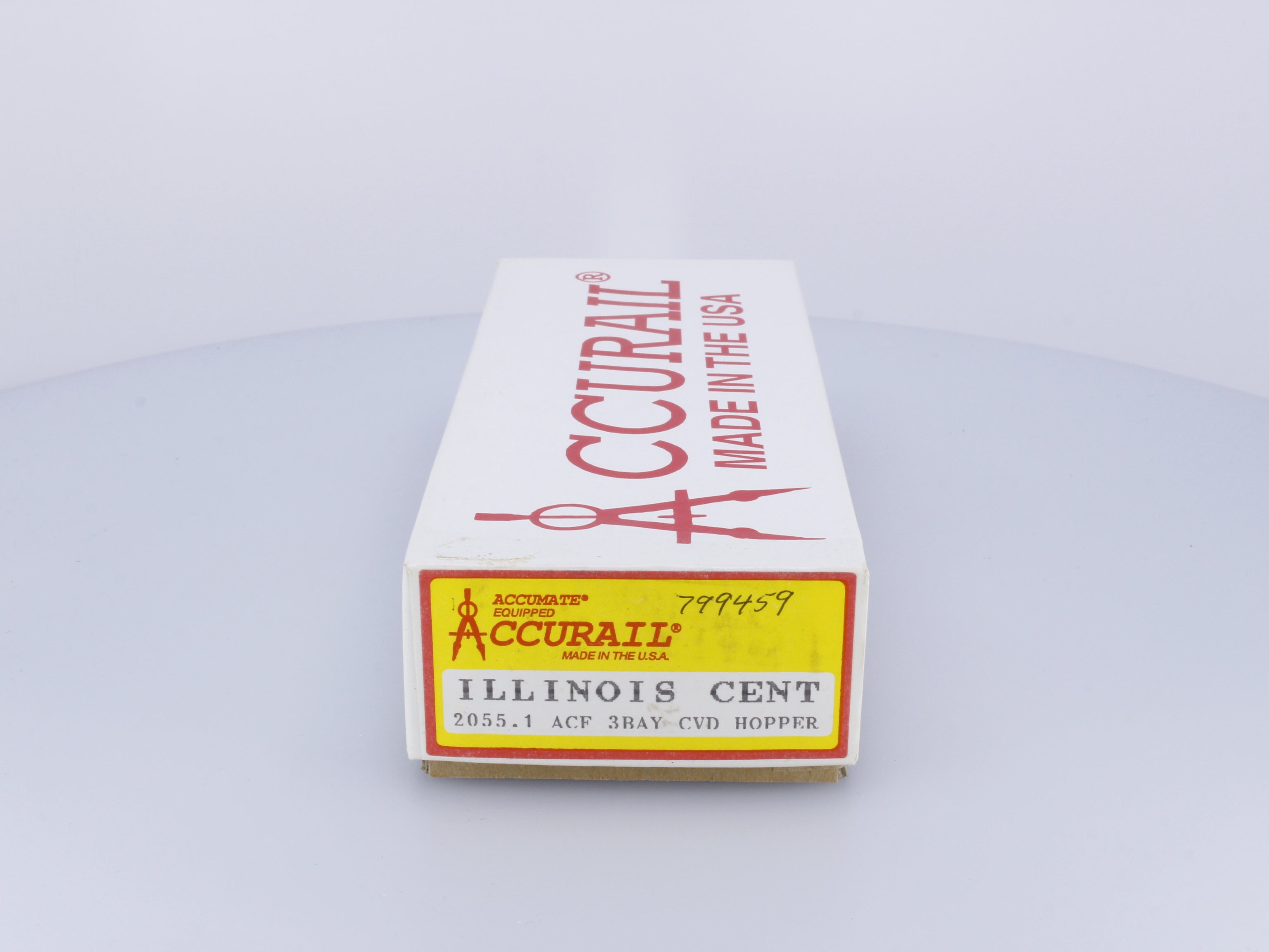 Accurail 2055.1 HO ACF 3-Bay Covered Hopper Illinois Central (IC) 799459