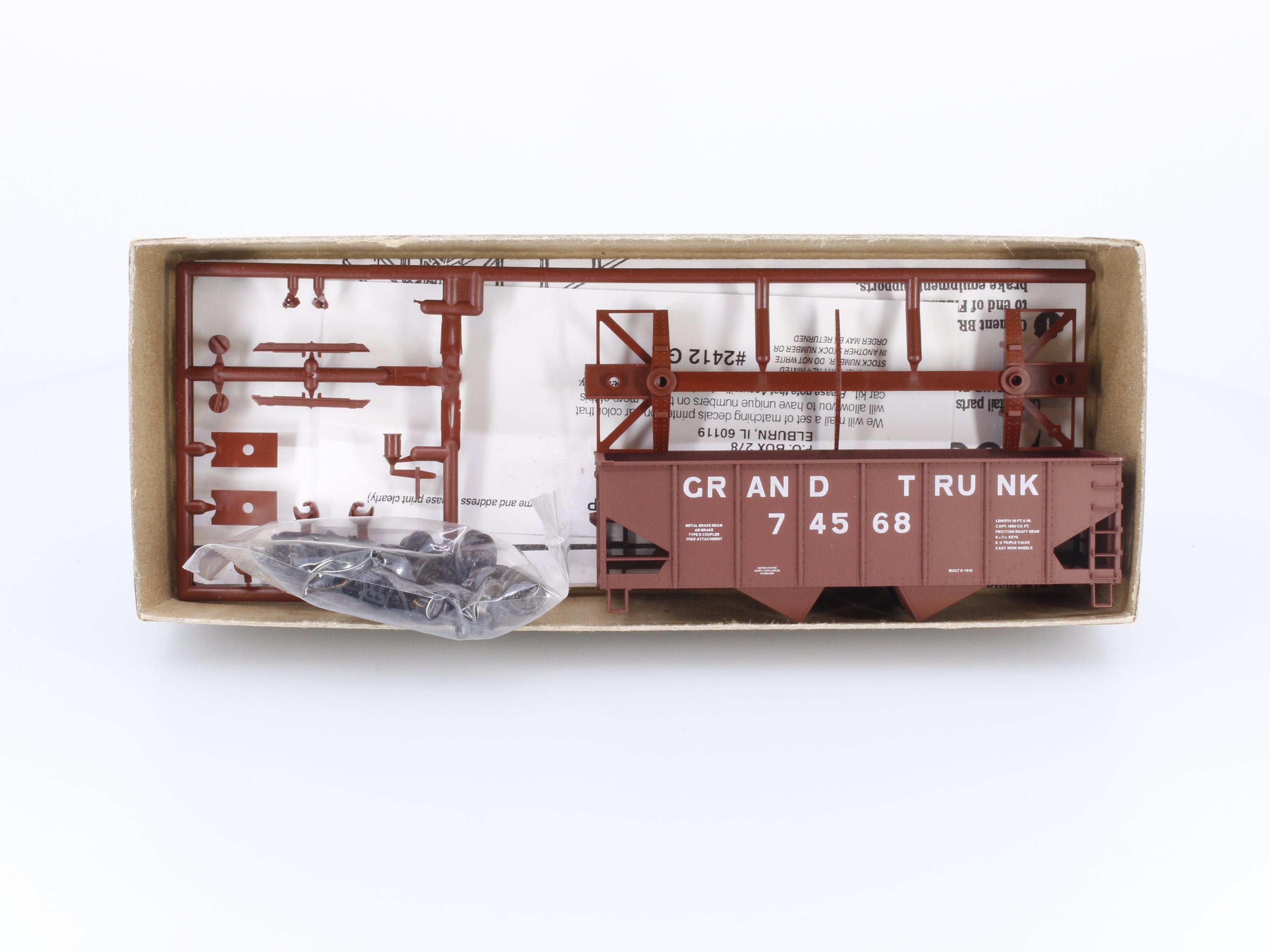 Accurail 2412 HO 55 Ton USRA Hopper Grand Trunk (GT) 74568