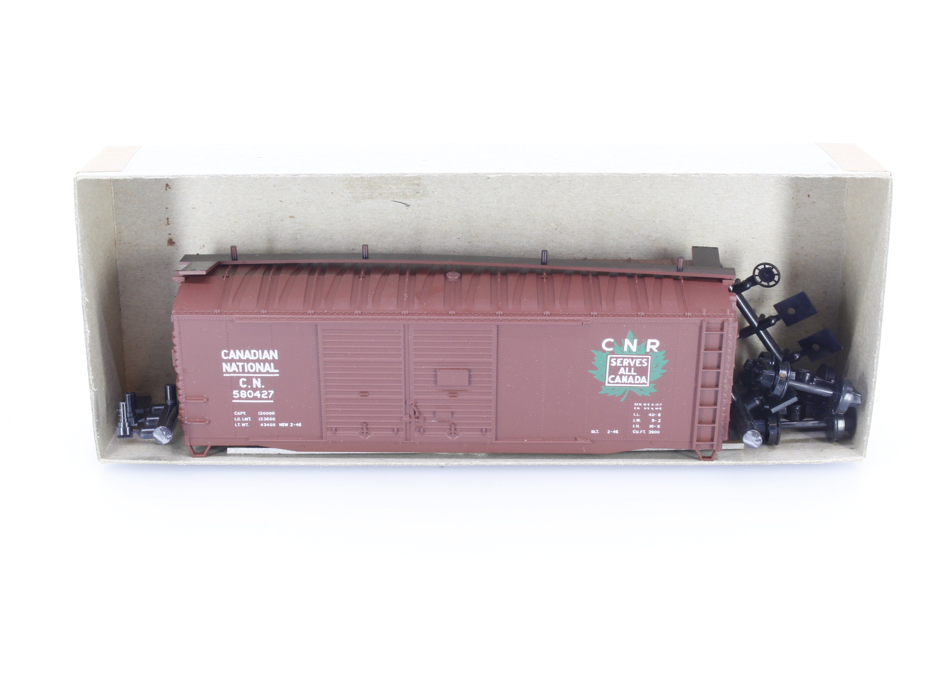 Accurail 3004 HO 40' Double Door Steel Box Car Canadian National (CN) 580427