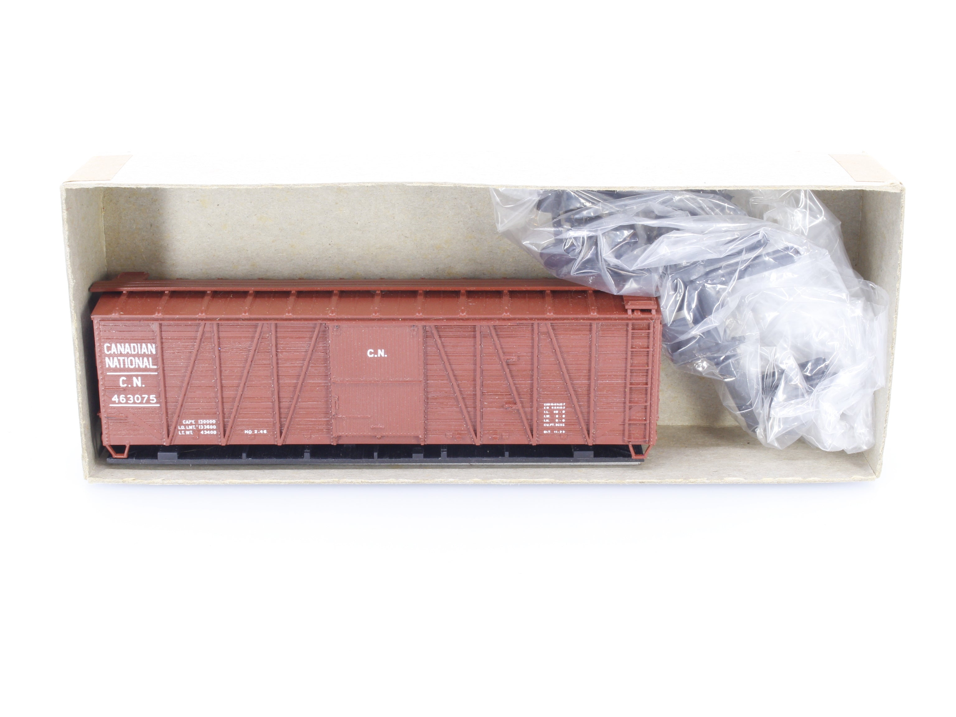 Accurail 4207 HO 40' O.B. Box Steel Ends Canadian National (CN) 463075