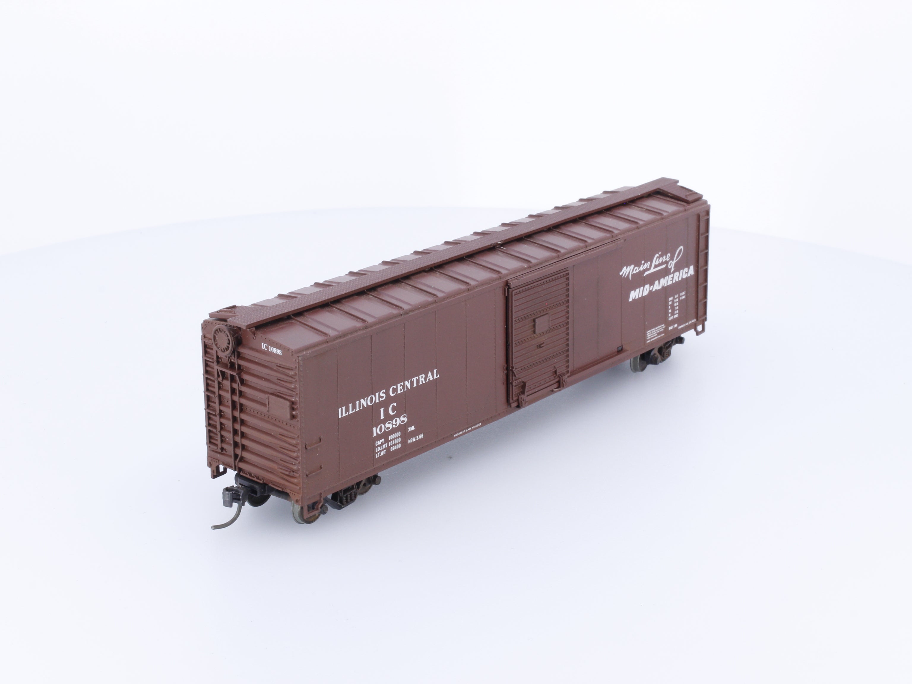 Rail Runner Custom Cars 156 HO 50' Single Door Box Car Illinois Central (IC) 10898