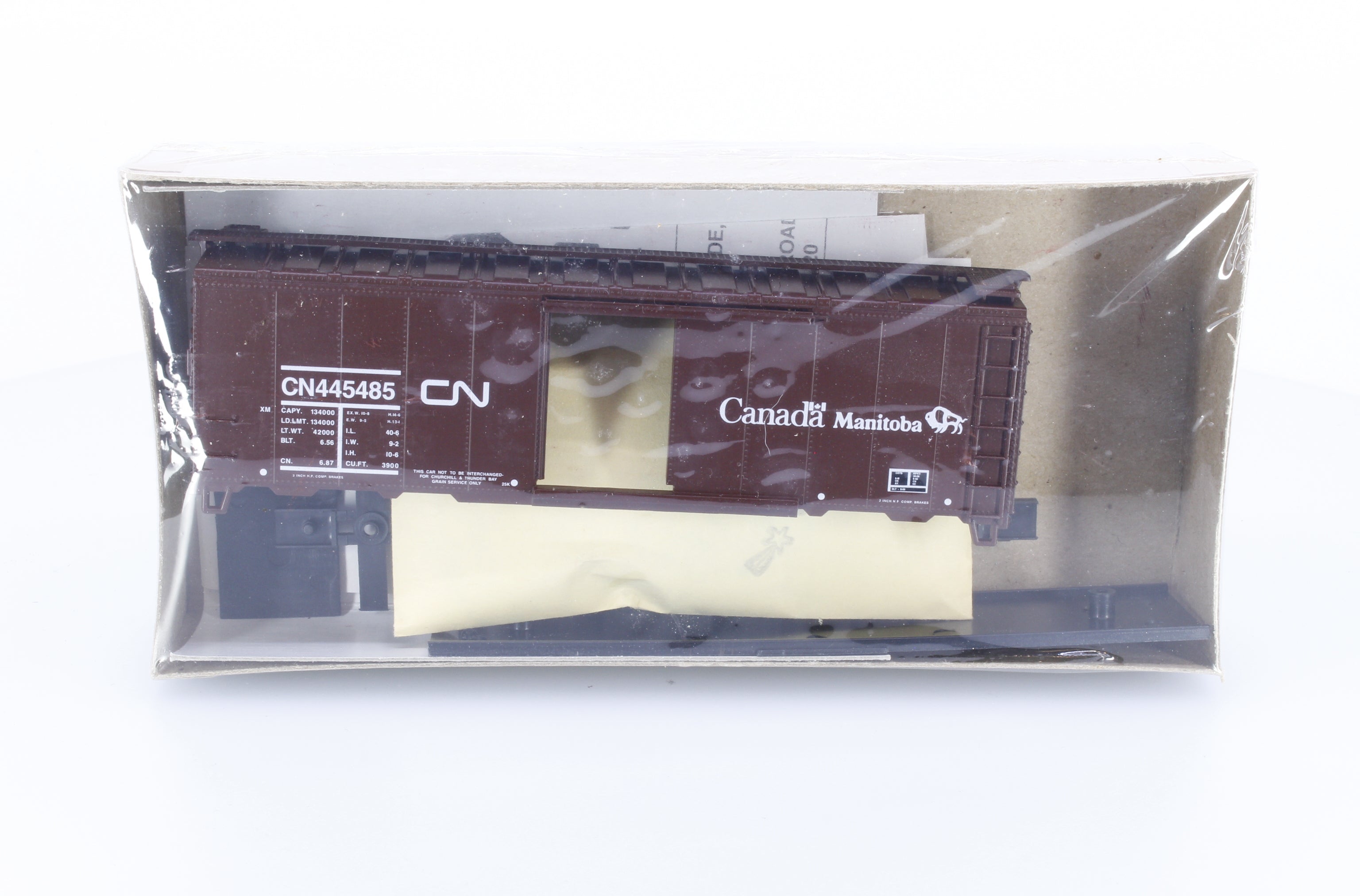 Athearn 1-121 HO 40' Boxcar Manitoba Grain Car Canadian National (CN) 445485