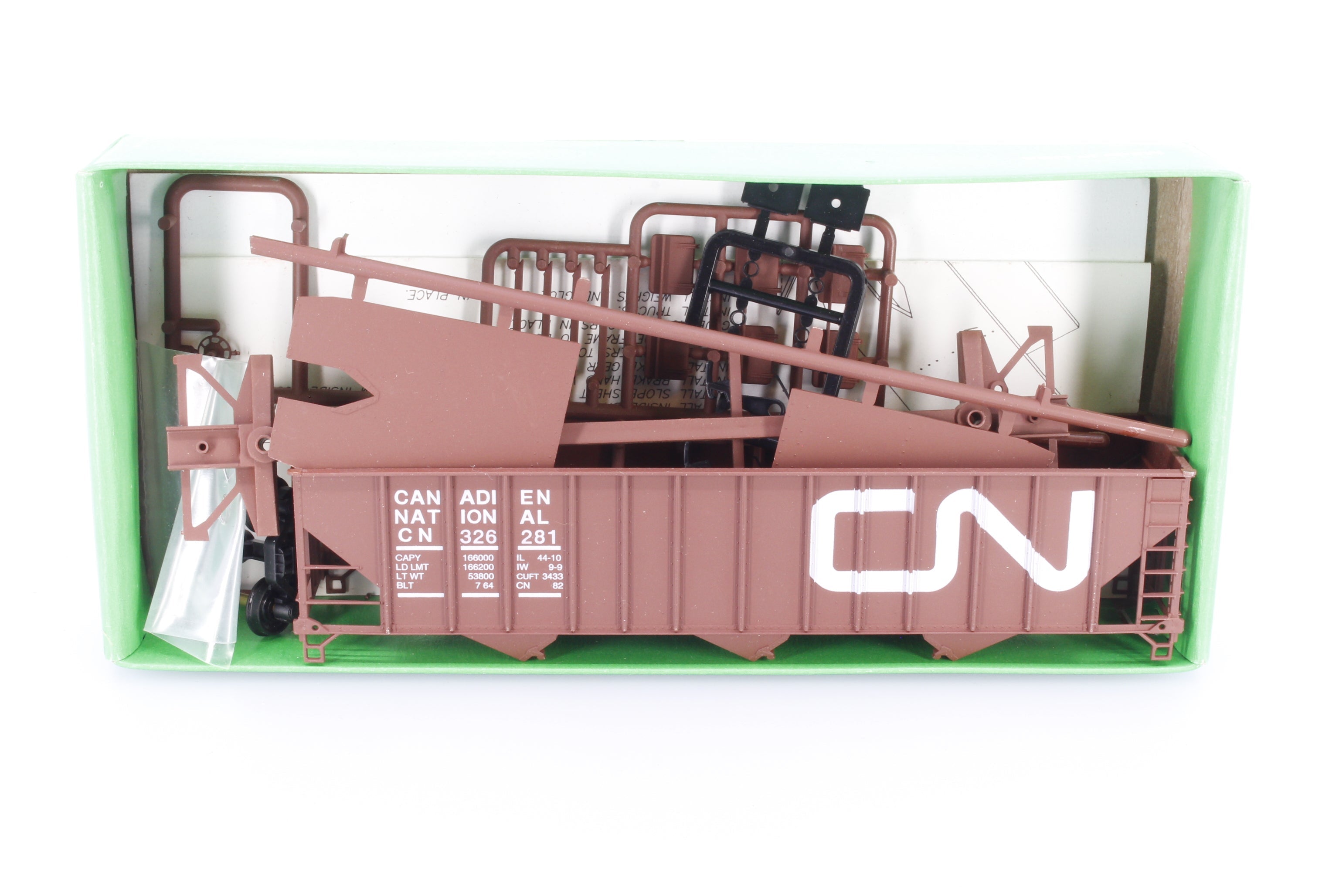 Bowser 55178 HO 100 Ton 3-Bay Hopper Canadian National (CN) 326281