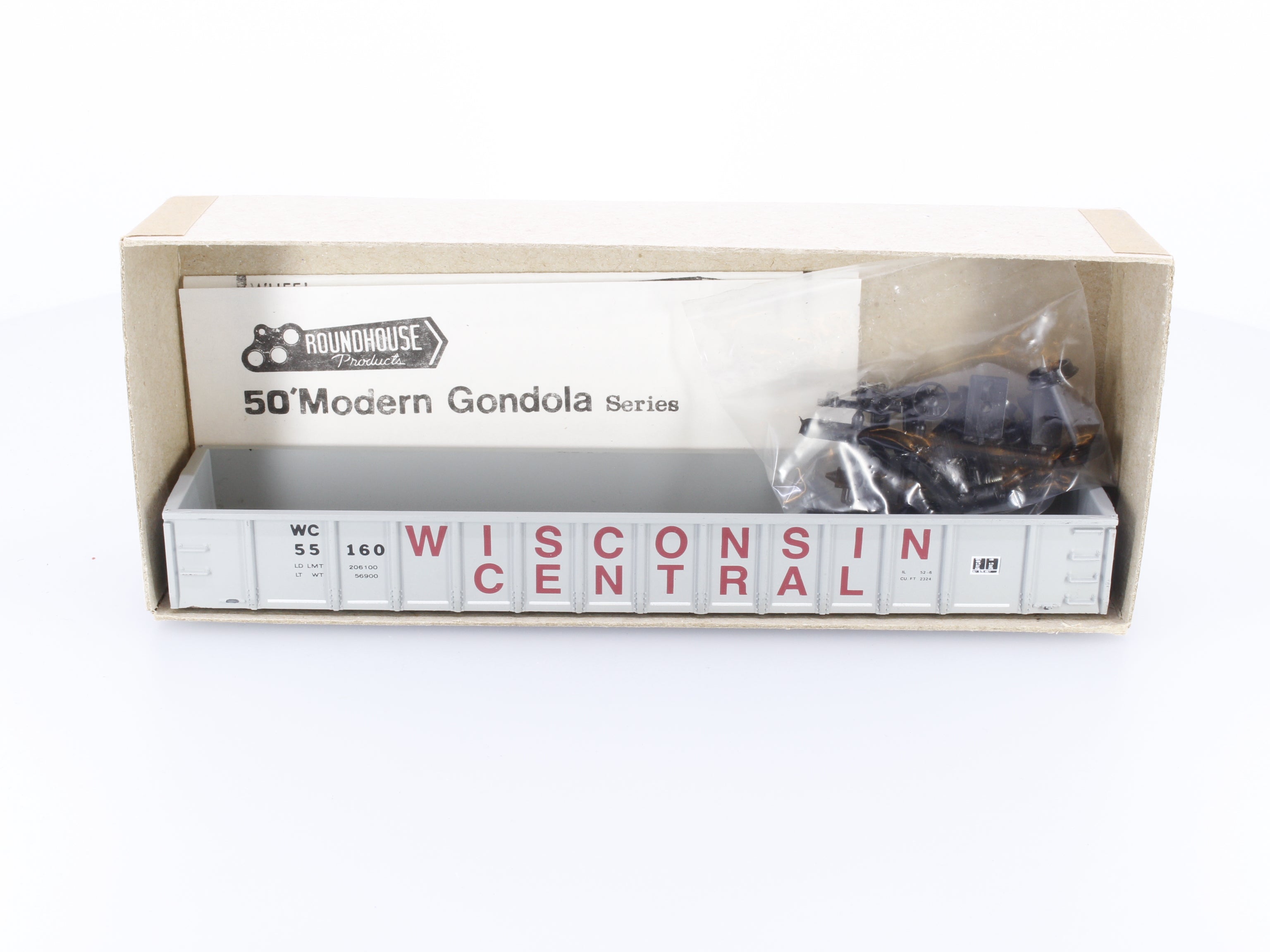 Accurate Finishing Inc. 1103 HO 52'6' Gondola 50 of 700 Wisconsin Central (WC) 55160