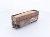Northern New England Custom Cars 860104 HO Custom Built Weathered 3 Bay Hopper with Woodchip Load Canadian National (CN) 860104