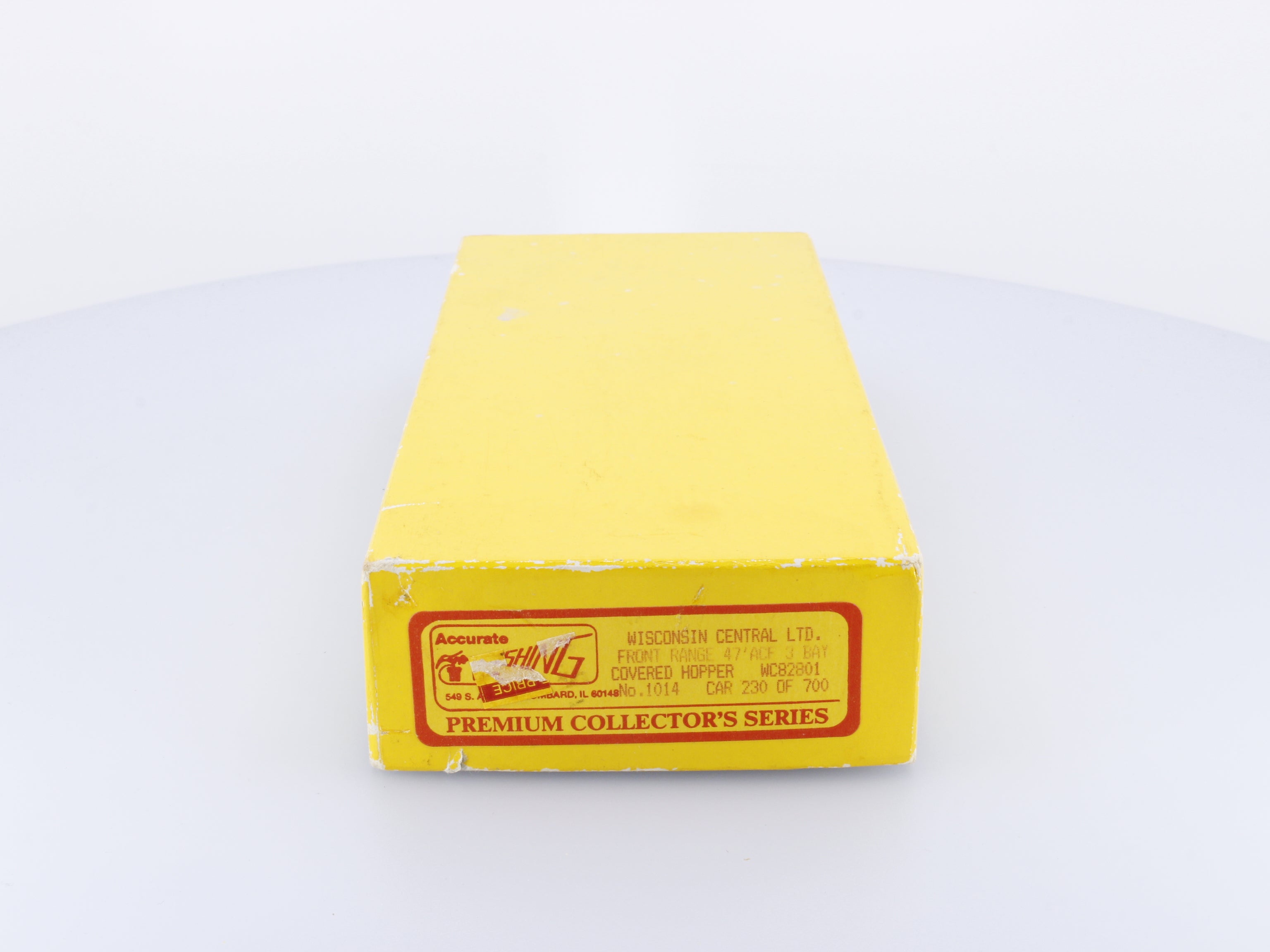 Accurate Finishing Inc. 1014 HO 47' ACF 3 Bay Covered Hopper 230 of 700 Wisconsin Central (WC) 82801