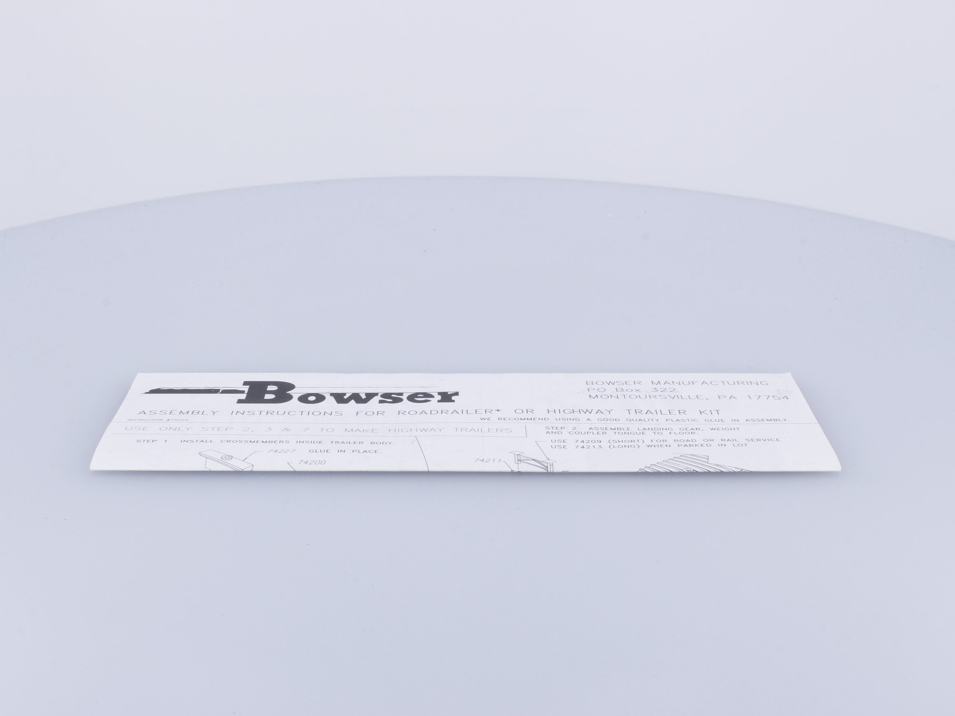 Bowser 55532 HO 53' RoadRailer Duraplate Trailer Canadian National (CN) 532021