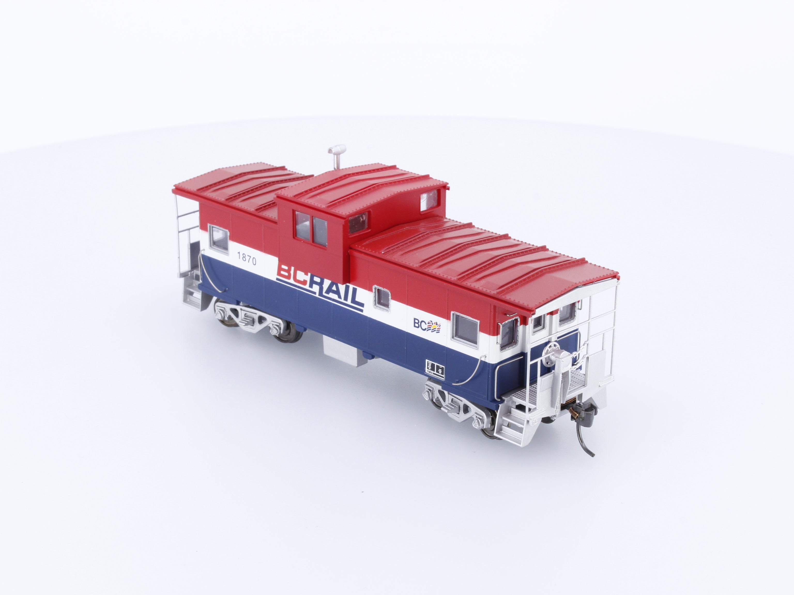 Atlas 1912 HO Custom Painted Extended Vision Caboose BC Rail (BCOL) 1870