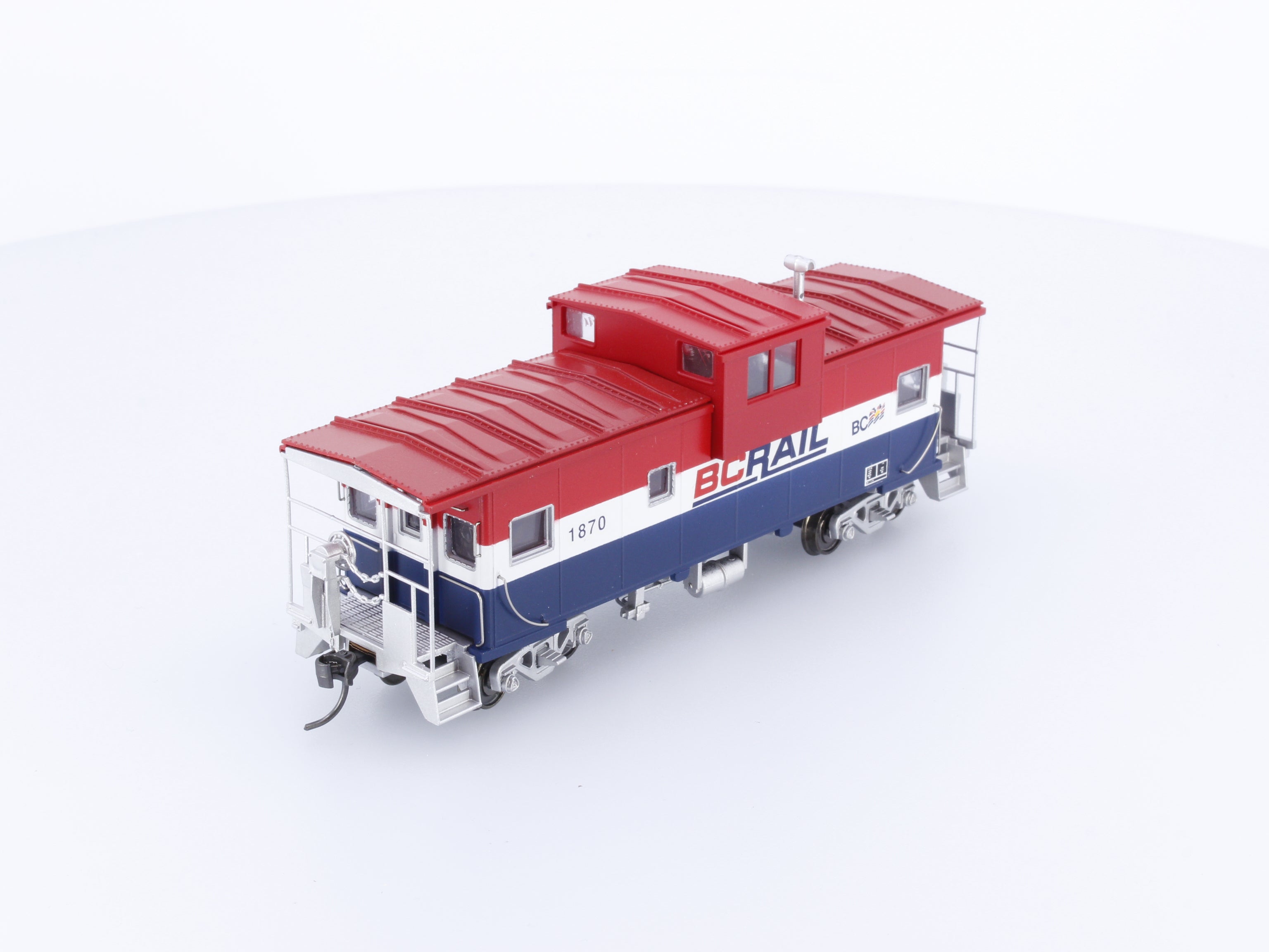Atlas 1912 HO Custom Painted Extended Vision Caboose BC Rail (BCOL) 1870