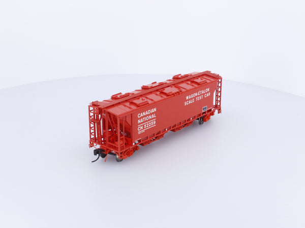 Trueline Trains 300593 HO 4 Bay Covered Hopper Scale Test Car Canadian National (CN) 52259