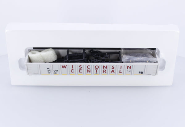 E&C Shops 0534-2 HO 52' 6" Smooth Side Mill Gondola Wisconsin Central (WC) 54091