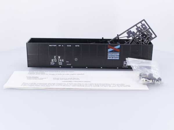 E&C Shops 0126 HO 62' Ribbed Side Woodchip Gondola W/ Dump End Chattahoochee/CN Canadian National (CN) 873744