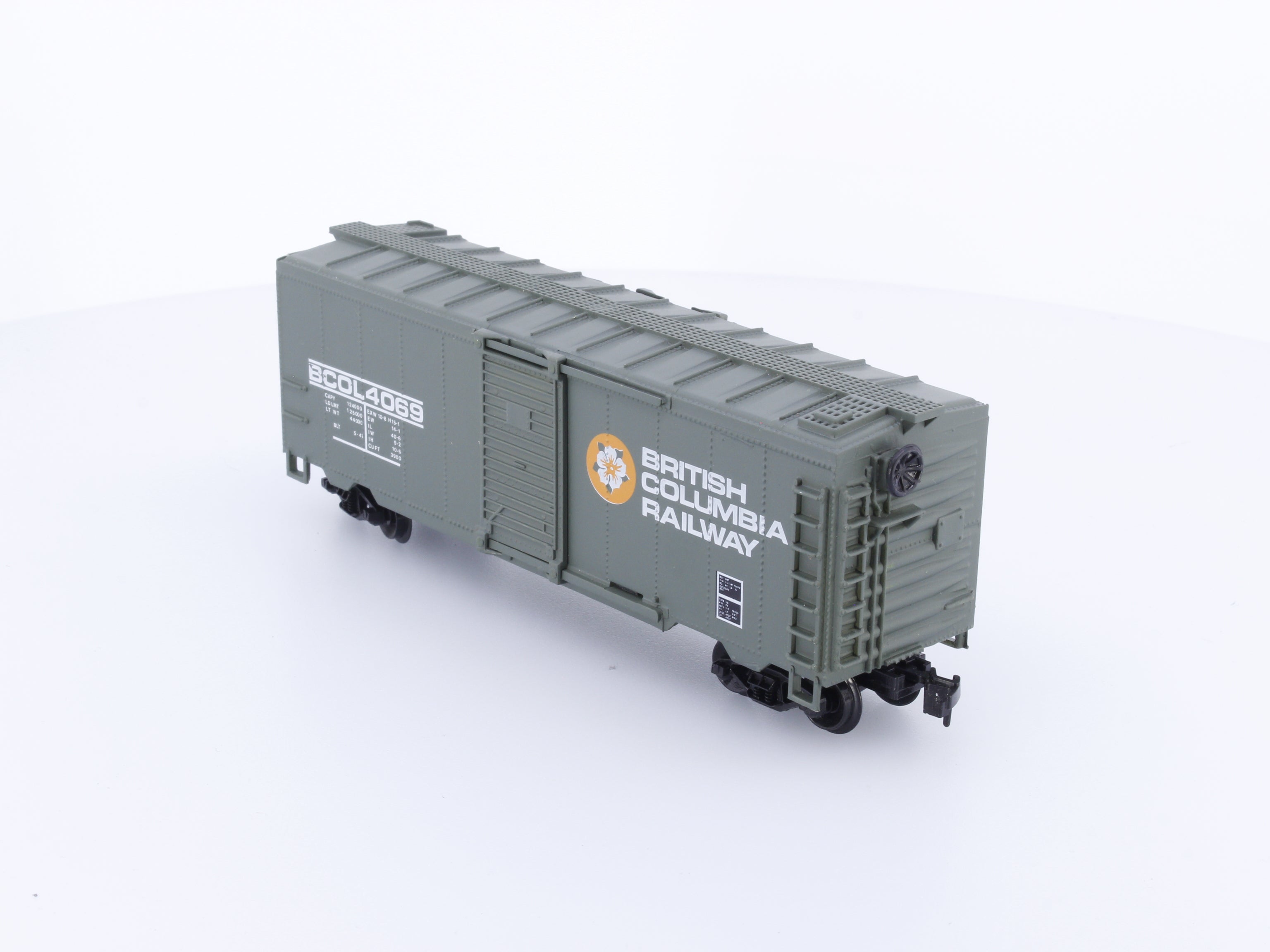 Life-Like 8462S HO 40' Box Car BC Rail (BCOL) 4069