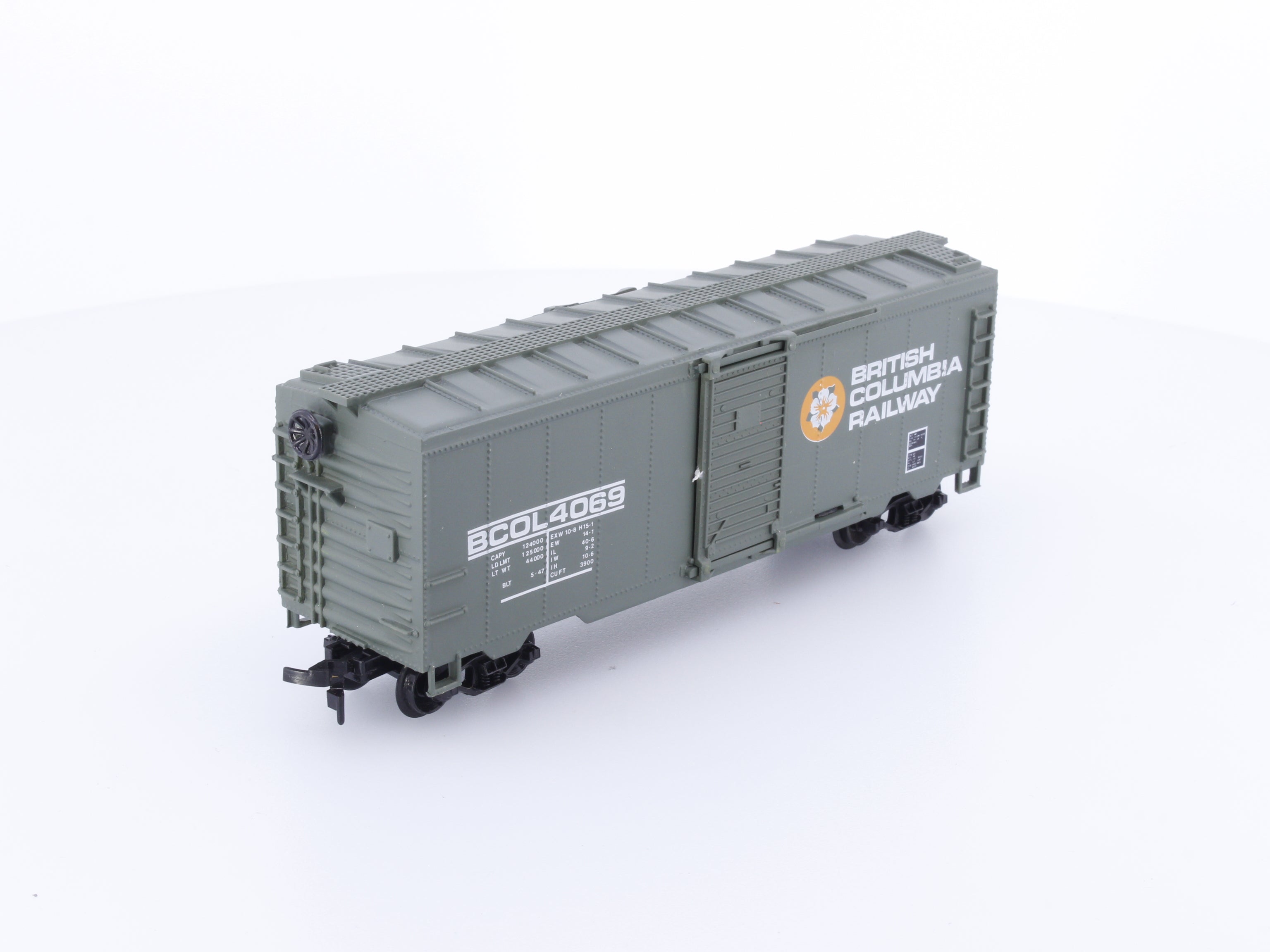 Life-Like 8462S HO 40' Box Car BC Rail (BCOL) 4069