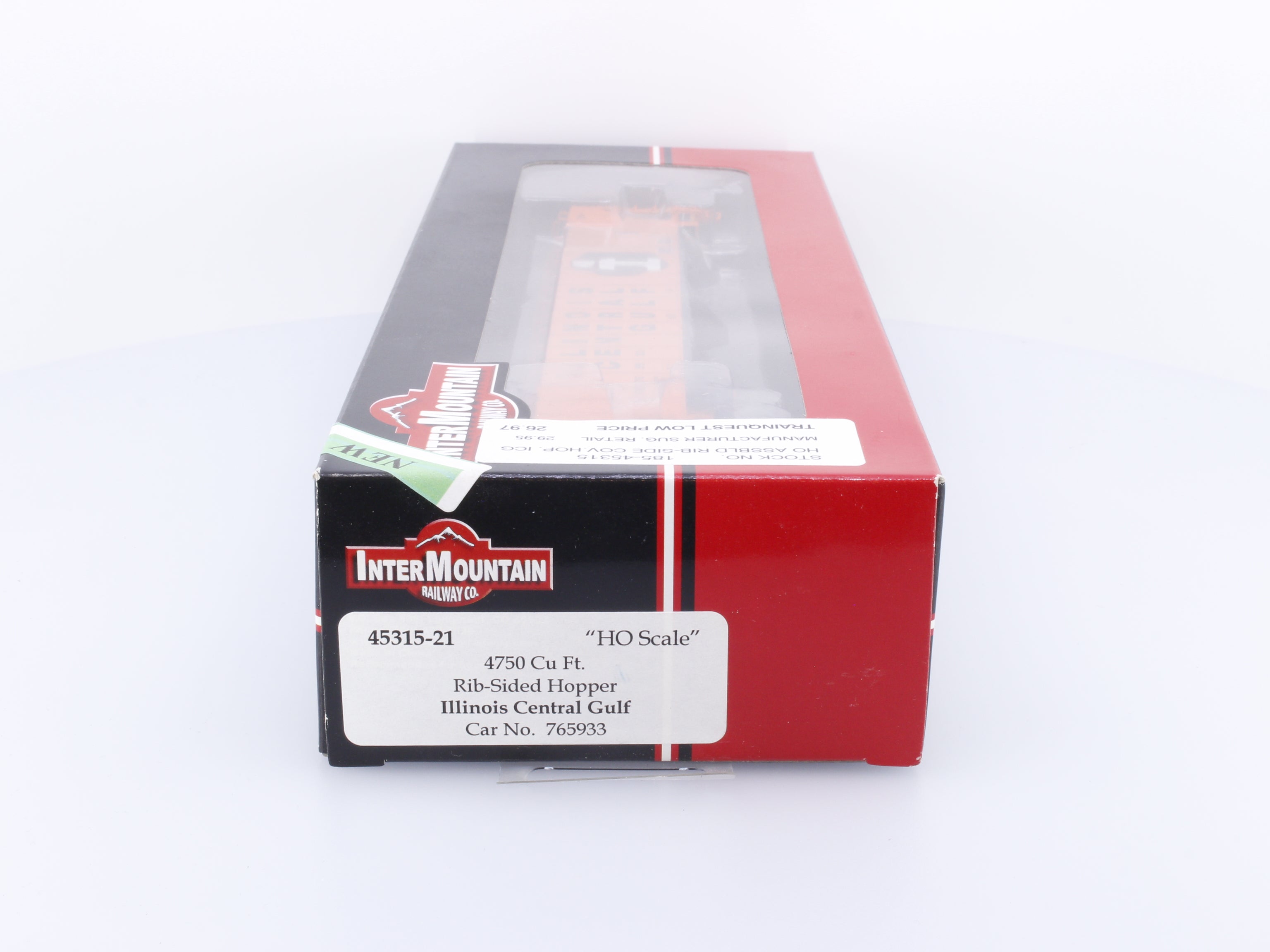 InterMountain 45315-21 HO 4750 cu.ft Rib Sided 3 Bay Hopper Illinois Central (IC) 765933
