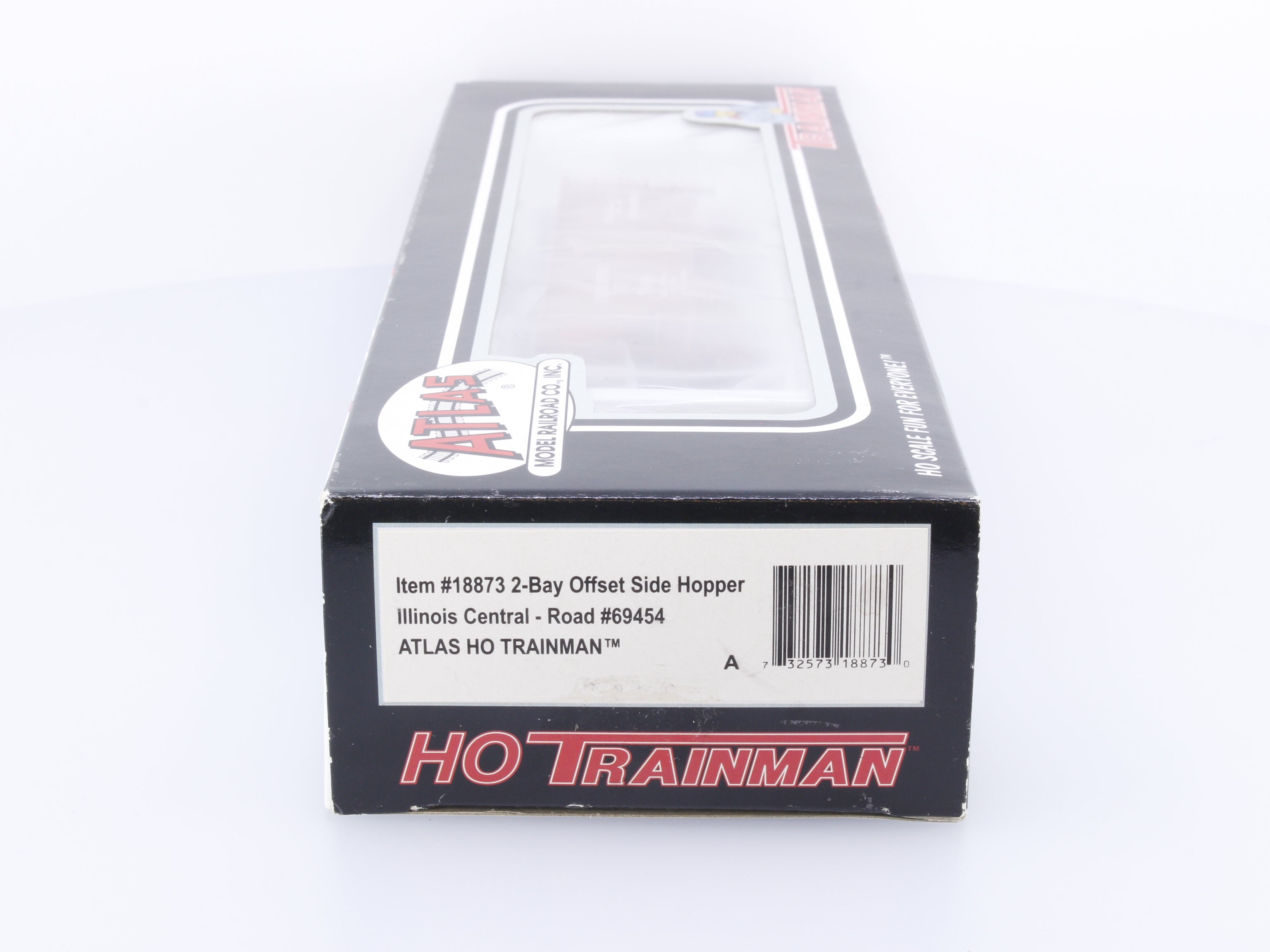 Atlas Trainman 18873 HO 2 Bay Offset Side Hopper Illinois Central (IC) 69454