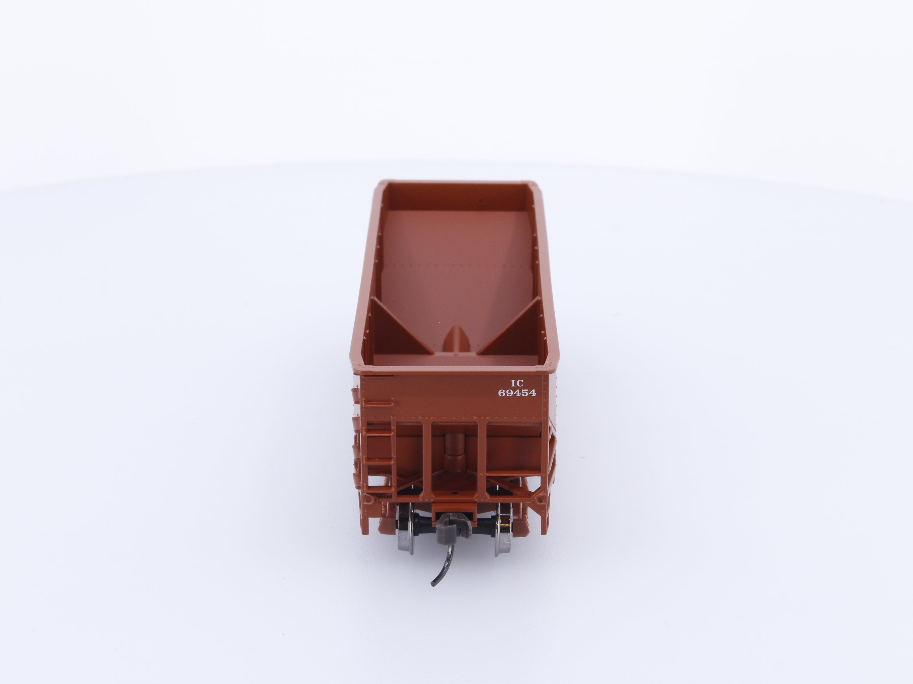 Atlas Trainman 18873 HO 2 Bay Offset Side Hopper Illinois Central (IC) 69454