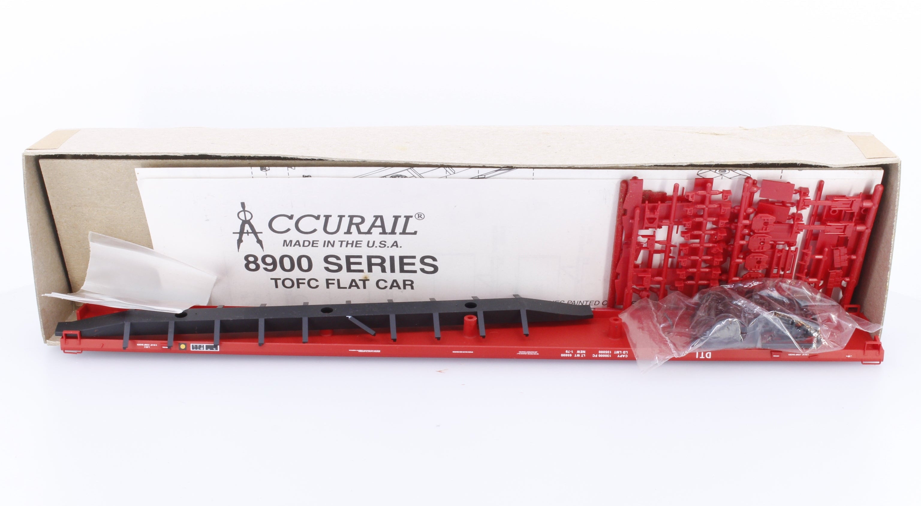 Accurail 89IMF HO 89' Intermodal Flat Car Ford Model Railroad Club Detroit Toledo and Ironton (DTI) 90005