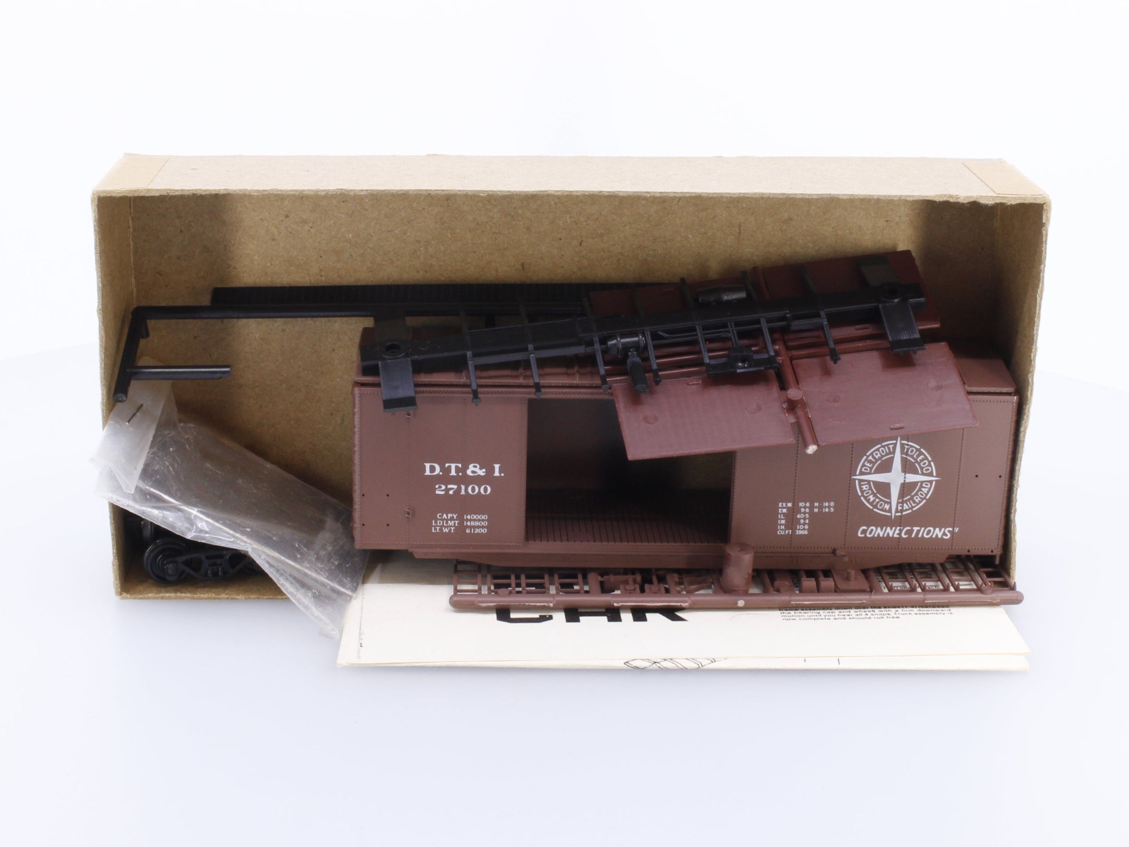 Front Range Products 4095 HO 40' Double Door Box Car Detroit Toledo and Ironton (DTI) 27100