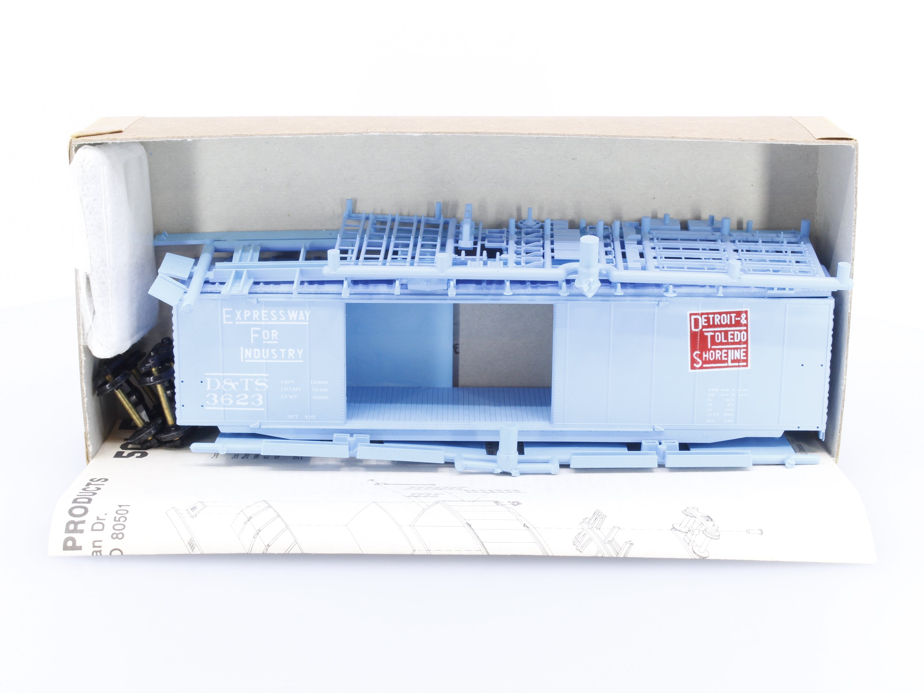 Accurate Finishing Inc. 1006 HO Front Range 50' Auto Car 92 of 700 Detroit & Toledo Shoreline (D&TS) 3623