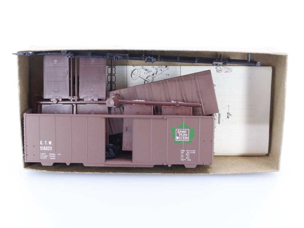Front Range Products 4081 HO 40' ACF Rivet Side Box Car Grand Trunk Western (GTW) 516023