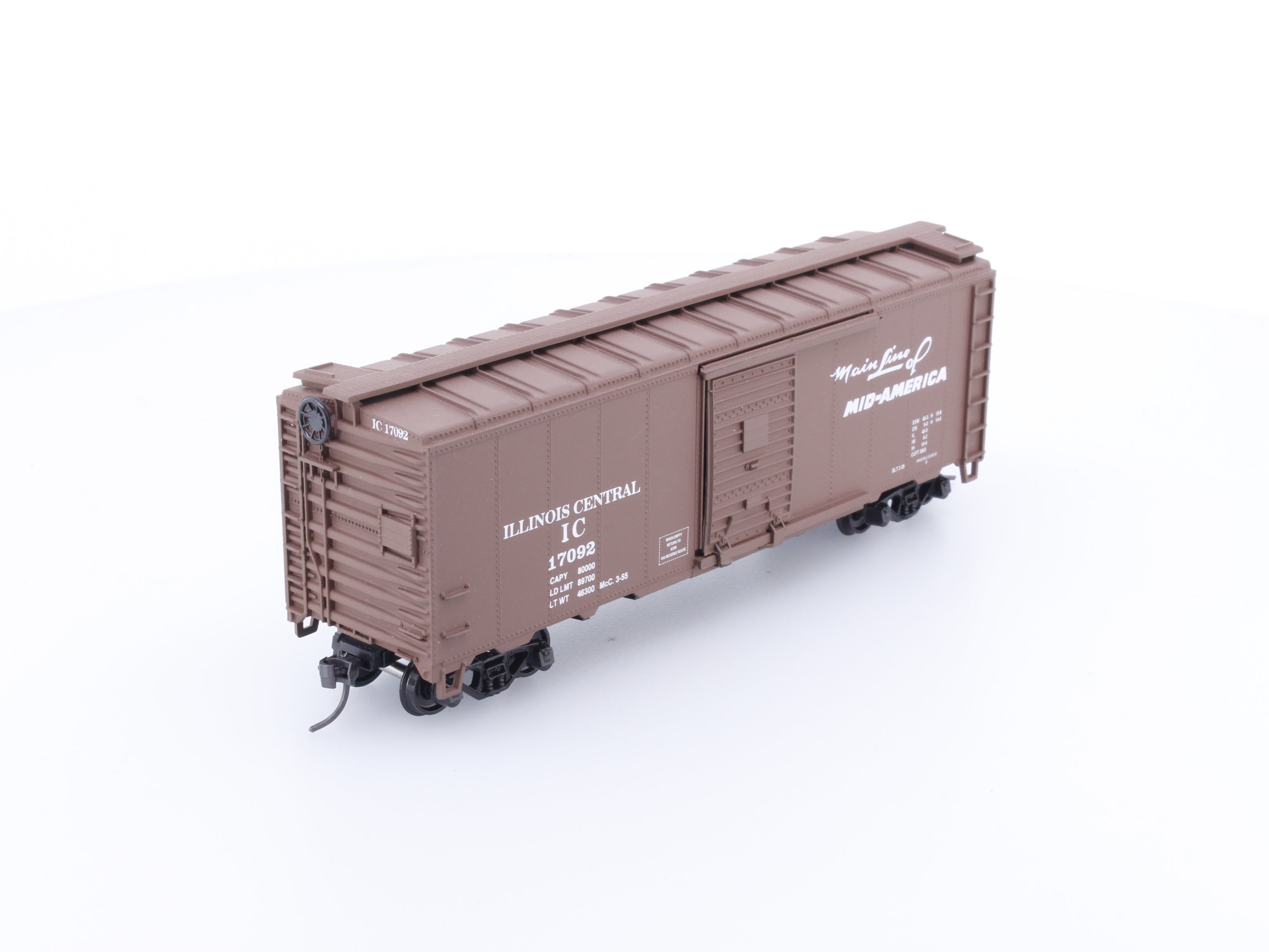 Athearn 17092 HO 40' Single Door Box Car Limited Edition IC Historical Society Illinois Central (IC) 17092