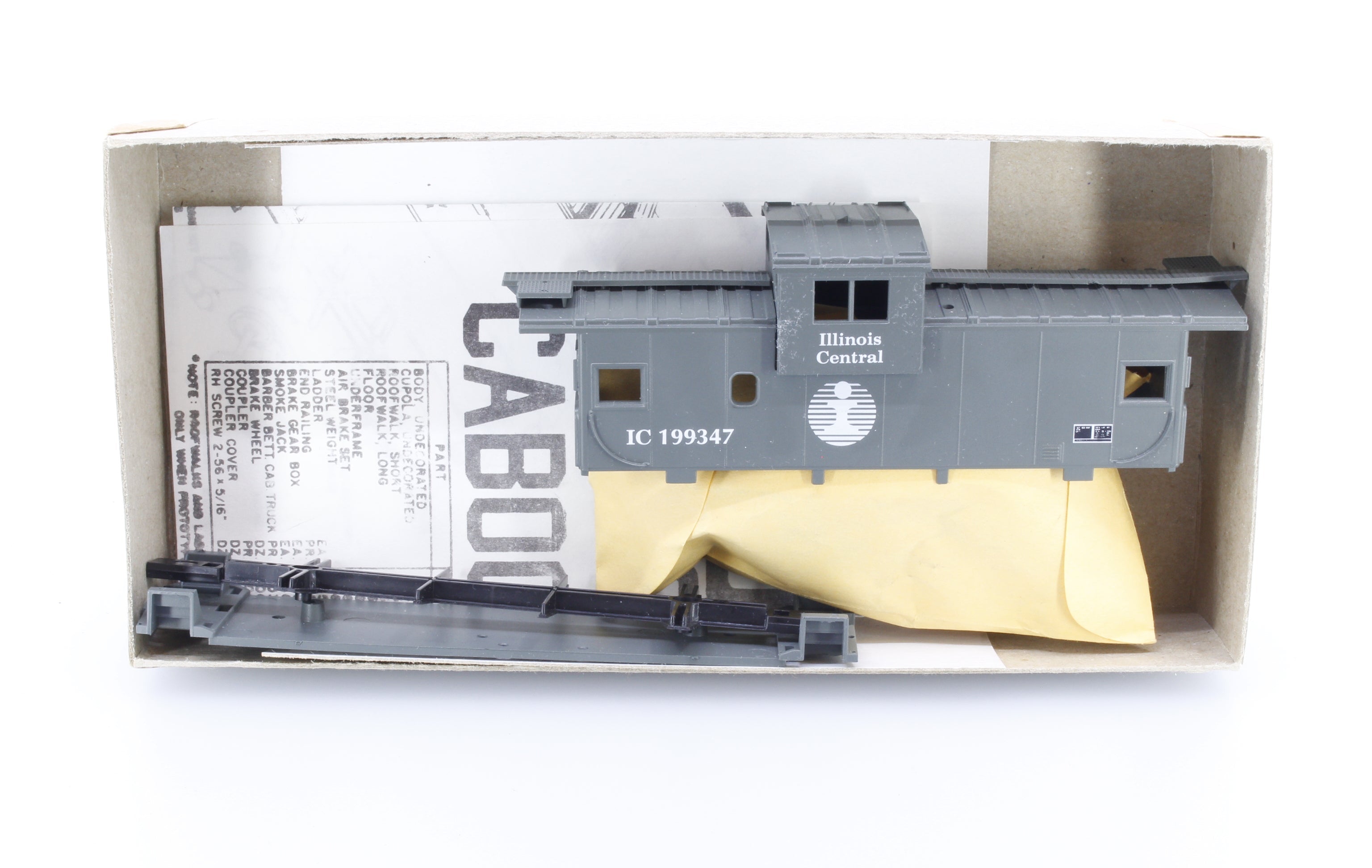 Athearn 199347 HO Gray Scheme Wide Vision Caboose Limited Edition IC Historical Society Illinois Central (IC) 199347