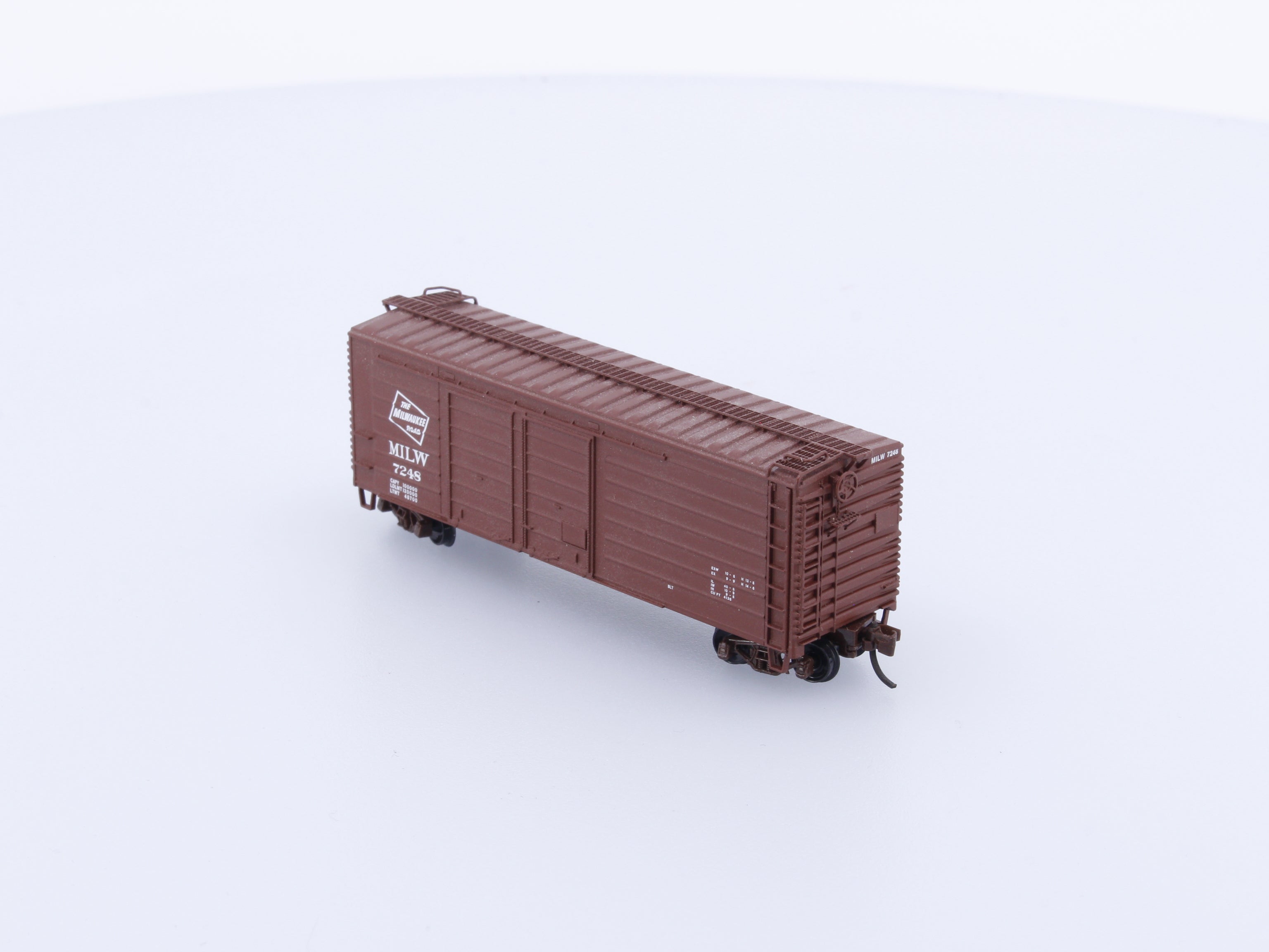 Fox Valley Models FVM 9017-4 N MILW Double Door Rib Box Car Milwaukee Road (MILW) 7248
