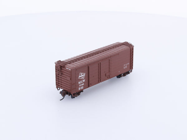 Fox Valley Models FVM 9017-4 N MILW Double Door Rib Box Car Milwaukee Road (MILW) 7248