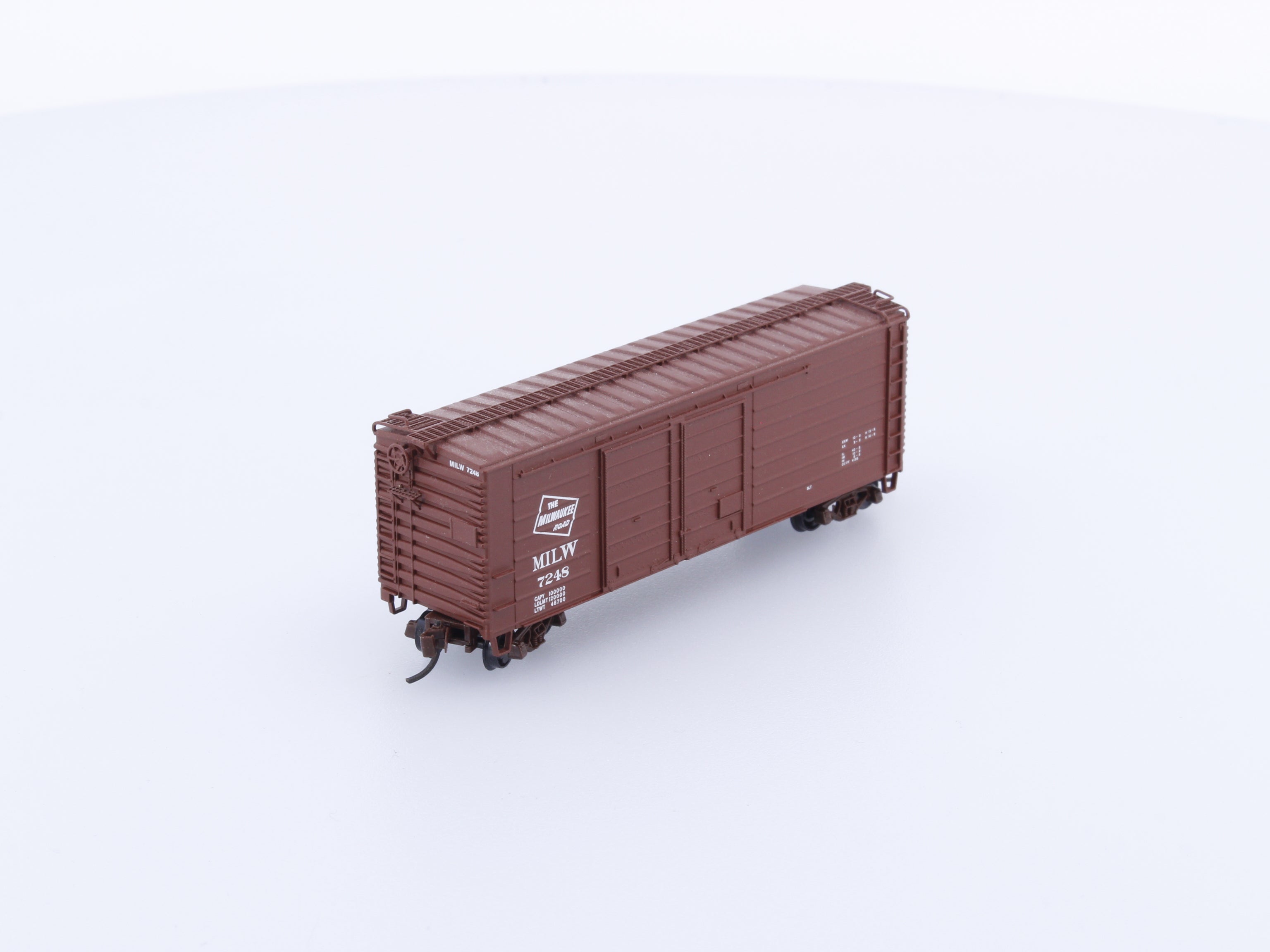 Fox Valley Models FVM 9017-4 N MILW Double Door Rib Box Car Milwaukee Road (MILW) 7248