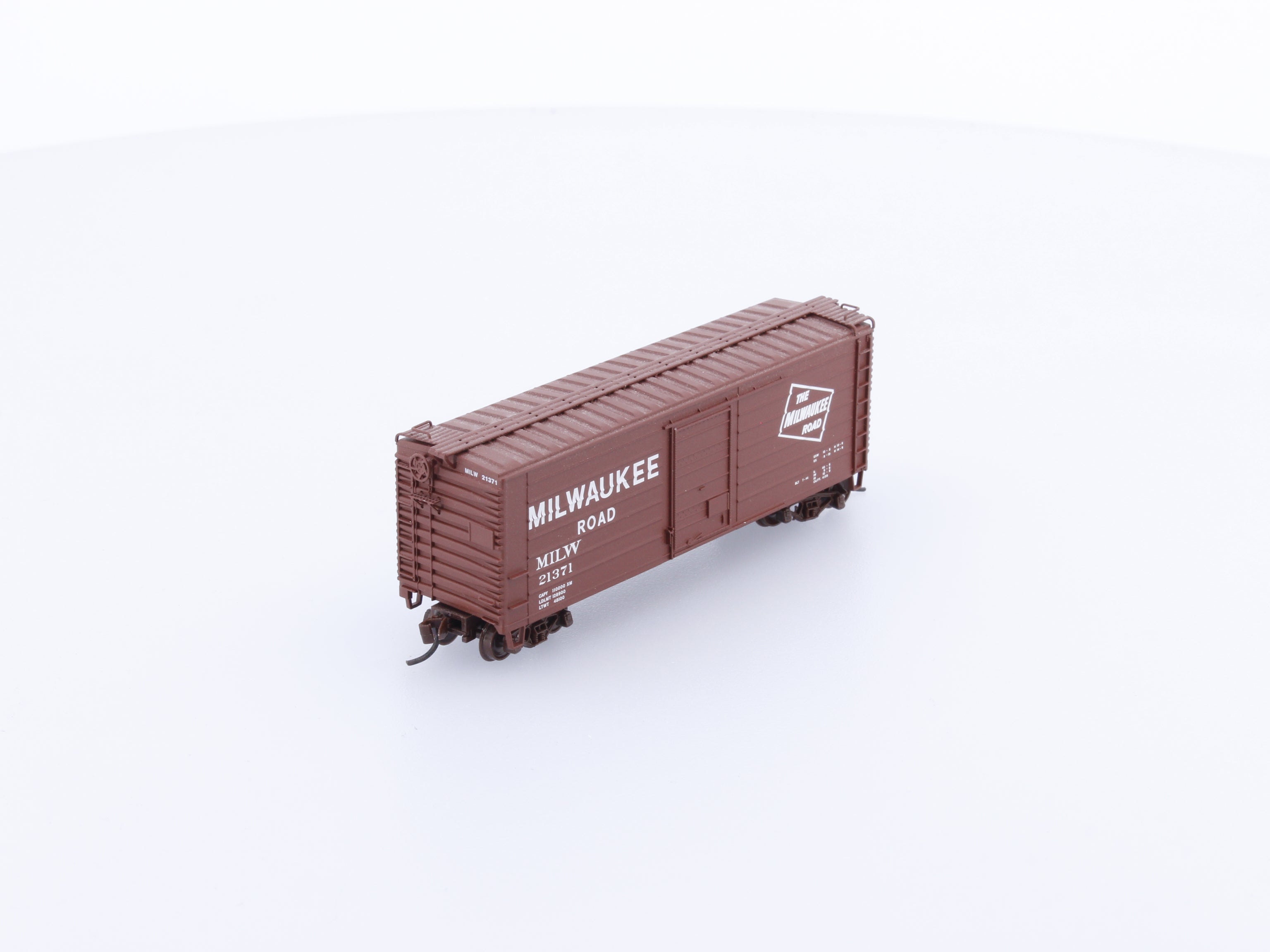 Fox Valley Models FVM 9023-3 N MILW Short Rib Box Car Milwaukee Road (MILW) 21371 (#1)