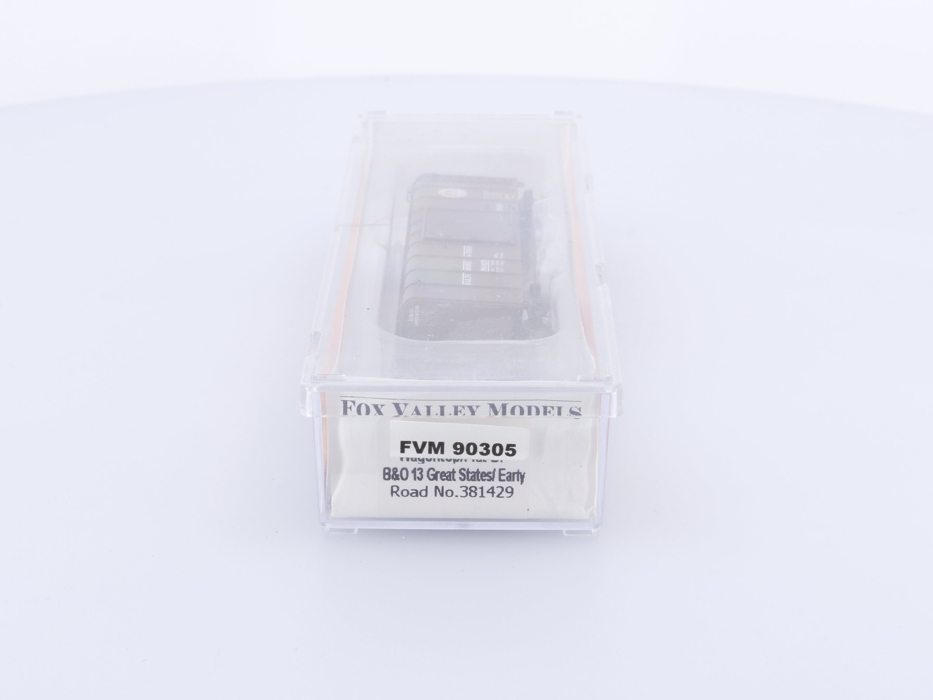 Fox Valley Models FVM 90305 N Wagontop/Flat Door Baltimore and Ohio (BO) 381429