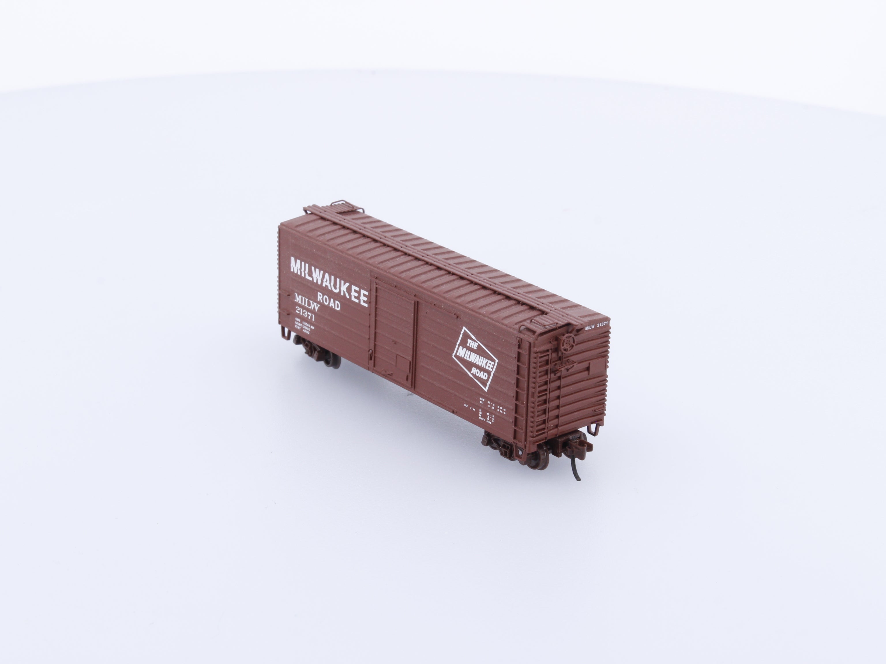 Fox Valley Models FVM 9023-3 N MILW Short Rib Box Car Milwaukee Road (MILW) 21371 (#2)