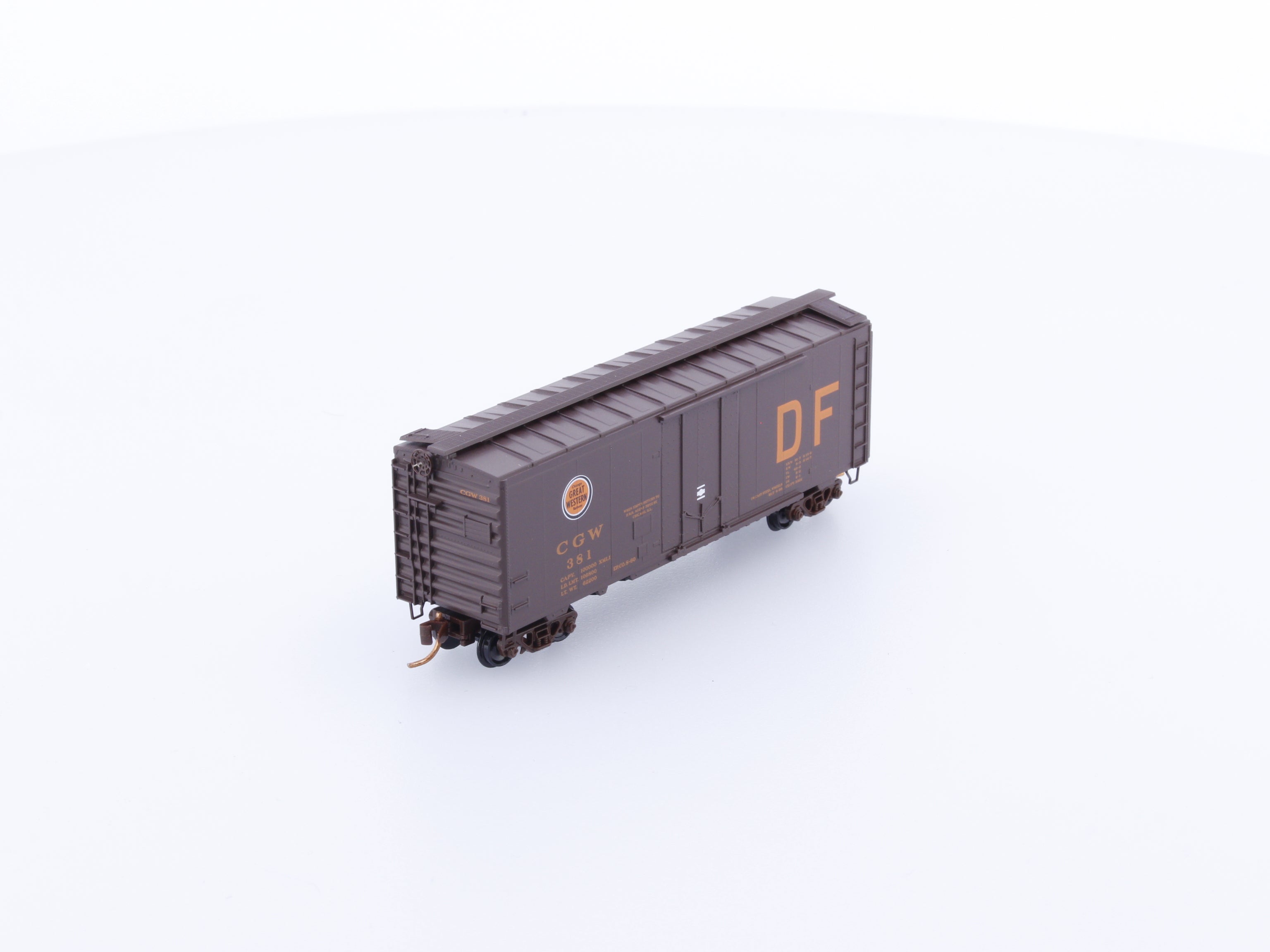 Micro Trains 02100430 N Boxcar, 40', Steel Plug Door Chicago Great Western (CGW) 381