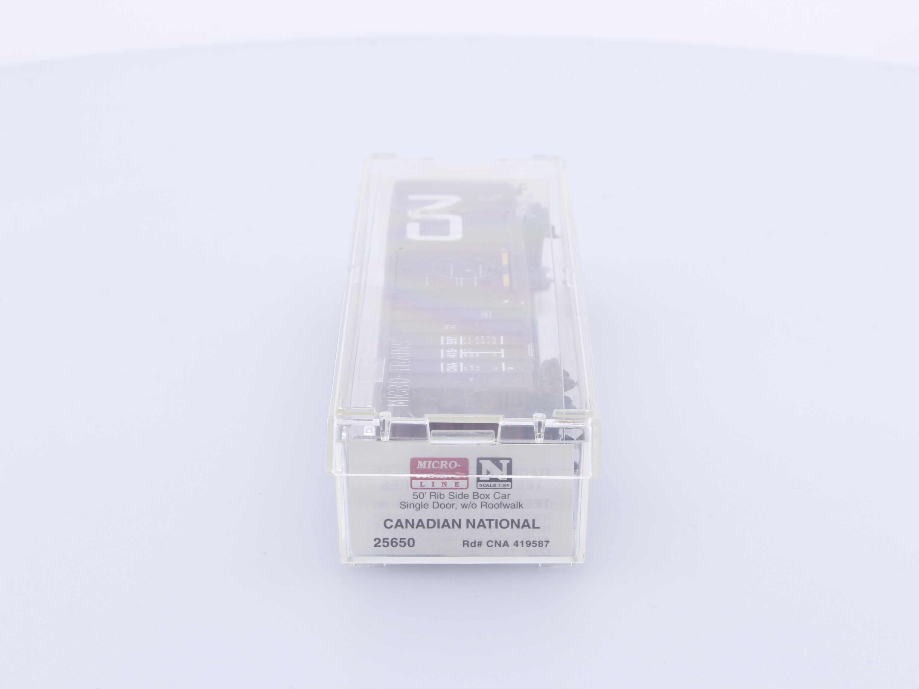 Micro Trains 25650 N Boxcar, 50' Rib Side Single Door Canadian National (CN) 419587