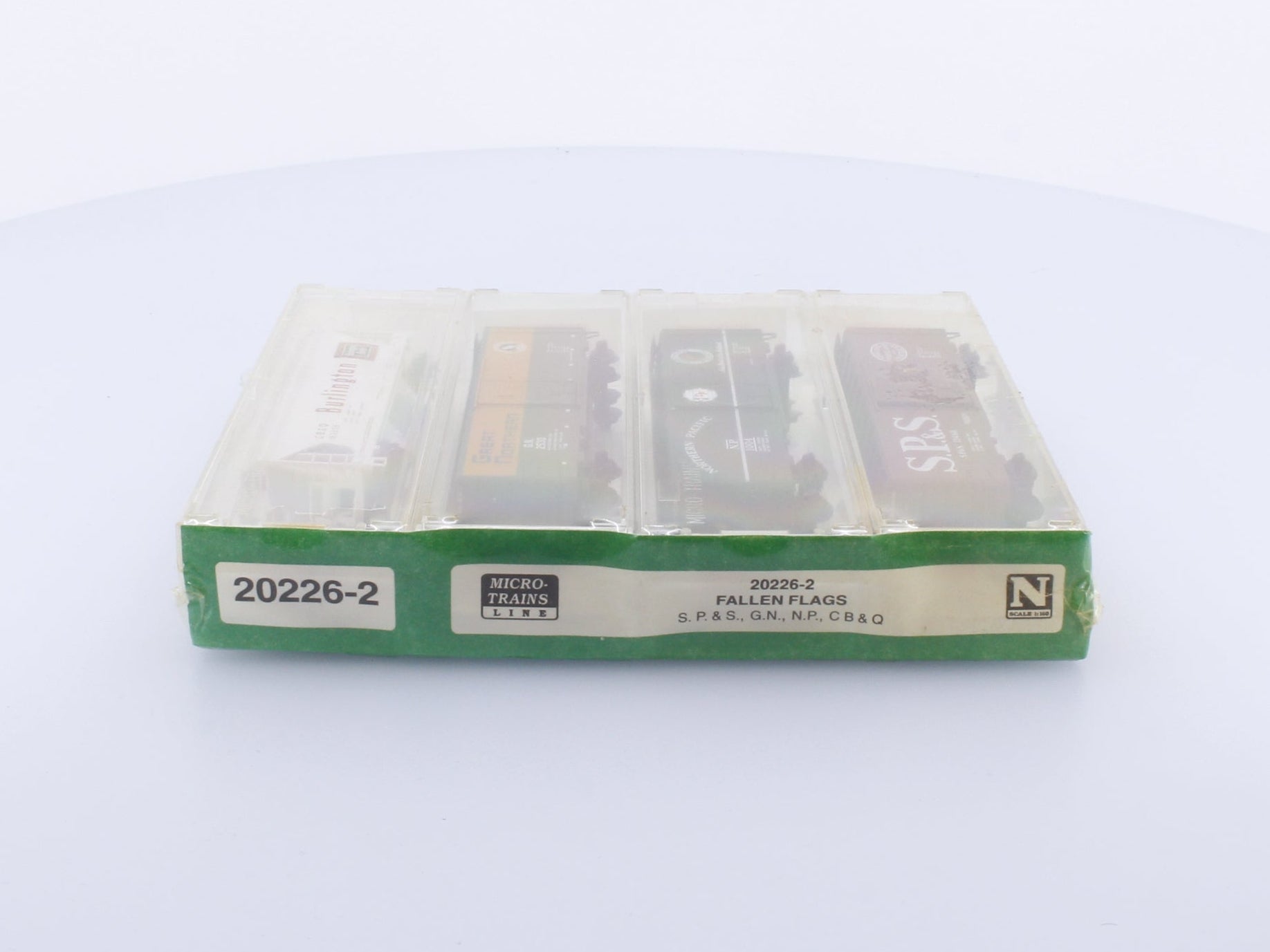 Micro Trains 20226-2 N Mixed Freight Consist, North America, Transition Era Various Fallen Flags 4-Pack