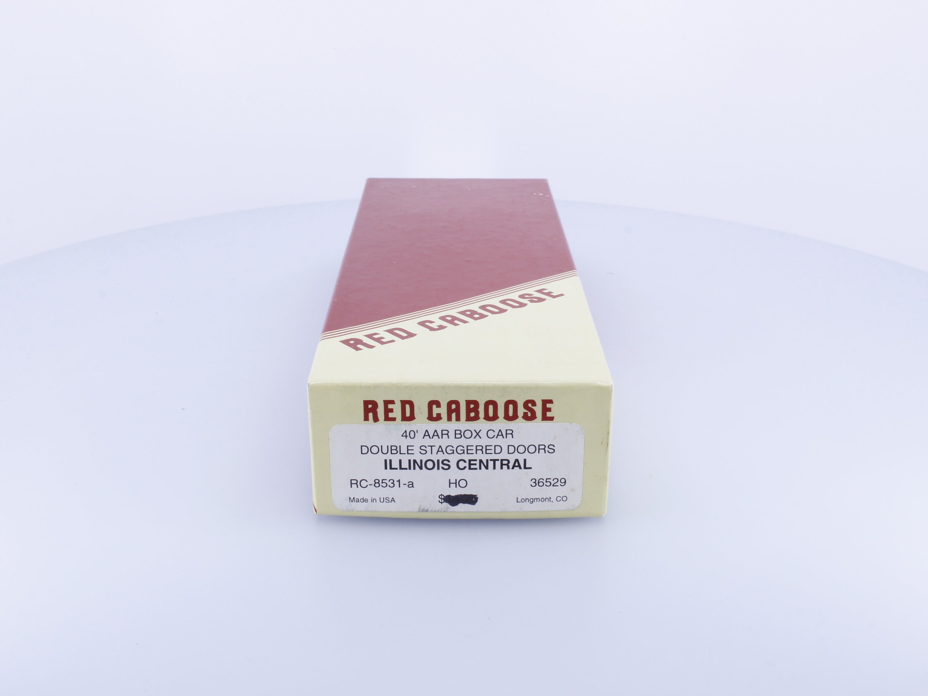 Red Caboose RC-8531-a HO 40' AAR Boxcar Double Staggered Doors Illinois Central (IC) 36529