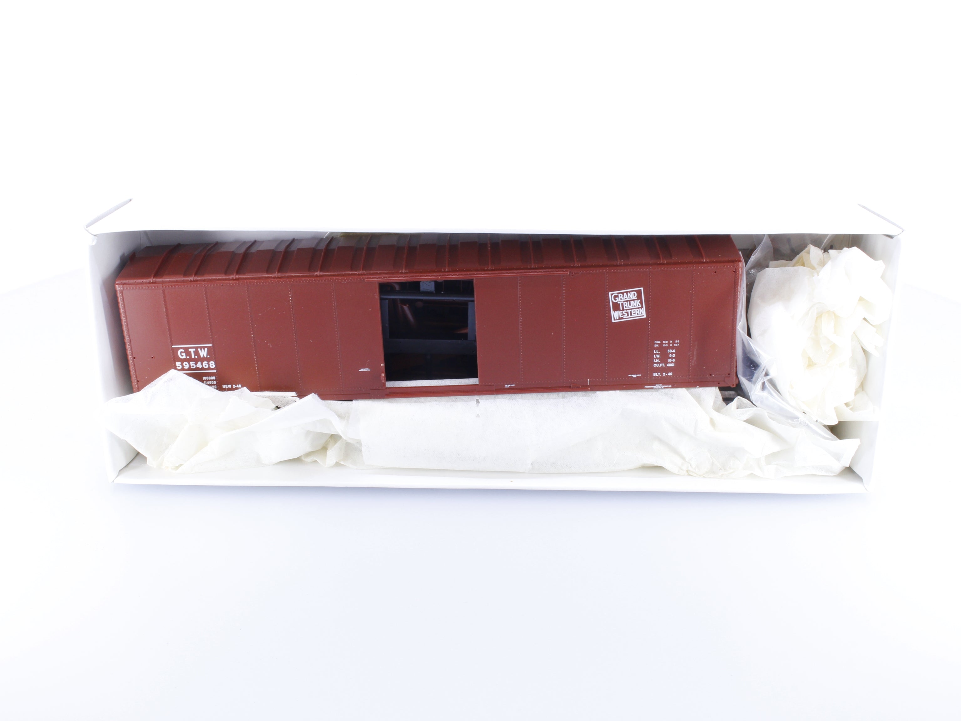 Proto 2000 PSGTW50 HO 50' Single Door Box Car Kit Grand Trunk Western (GTW) 595468