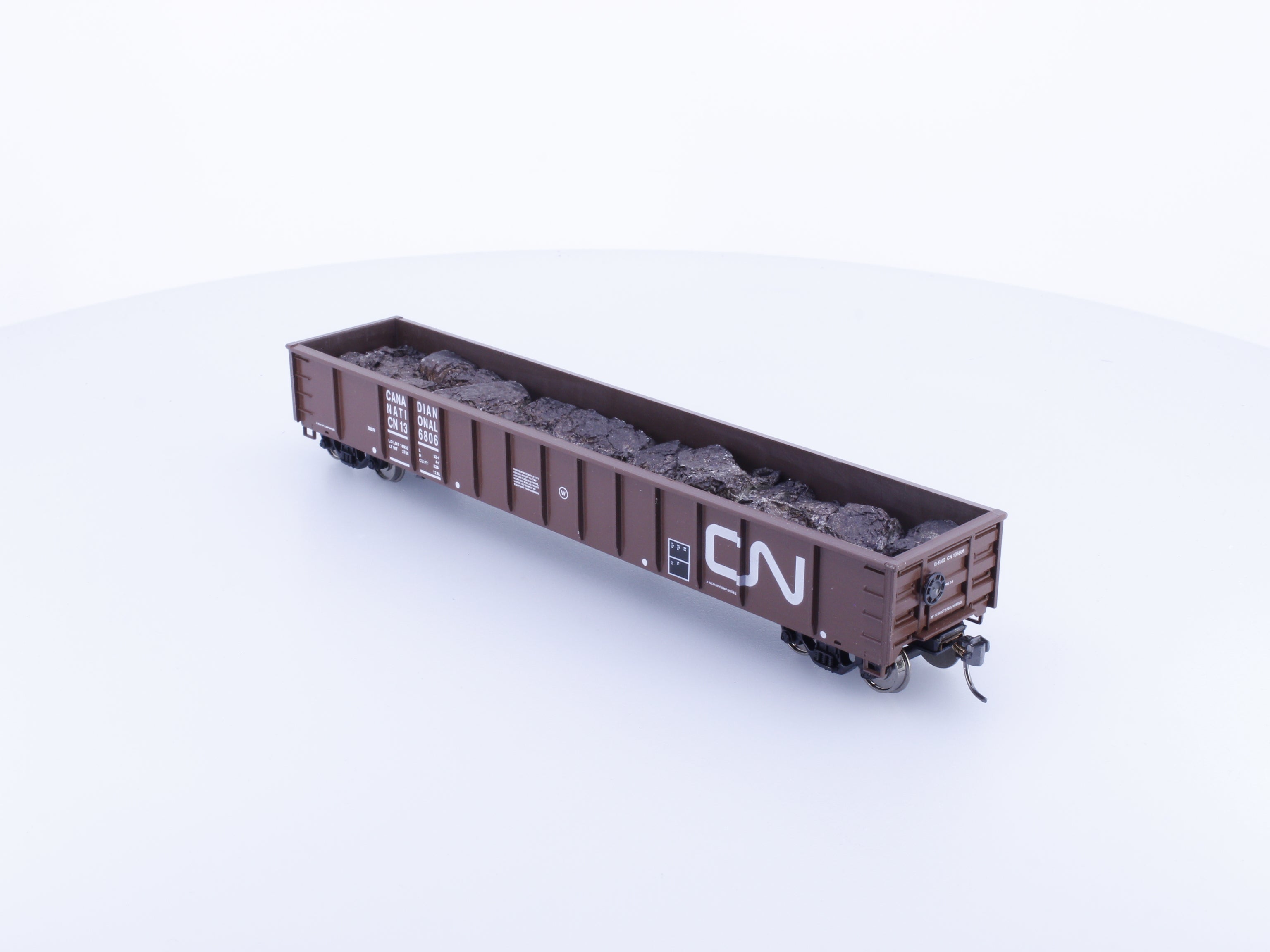 Hubert's HMR1933 HO 52'6" Smooth Side Mill Gondola Canadian National (CN) 136806