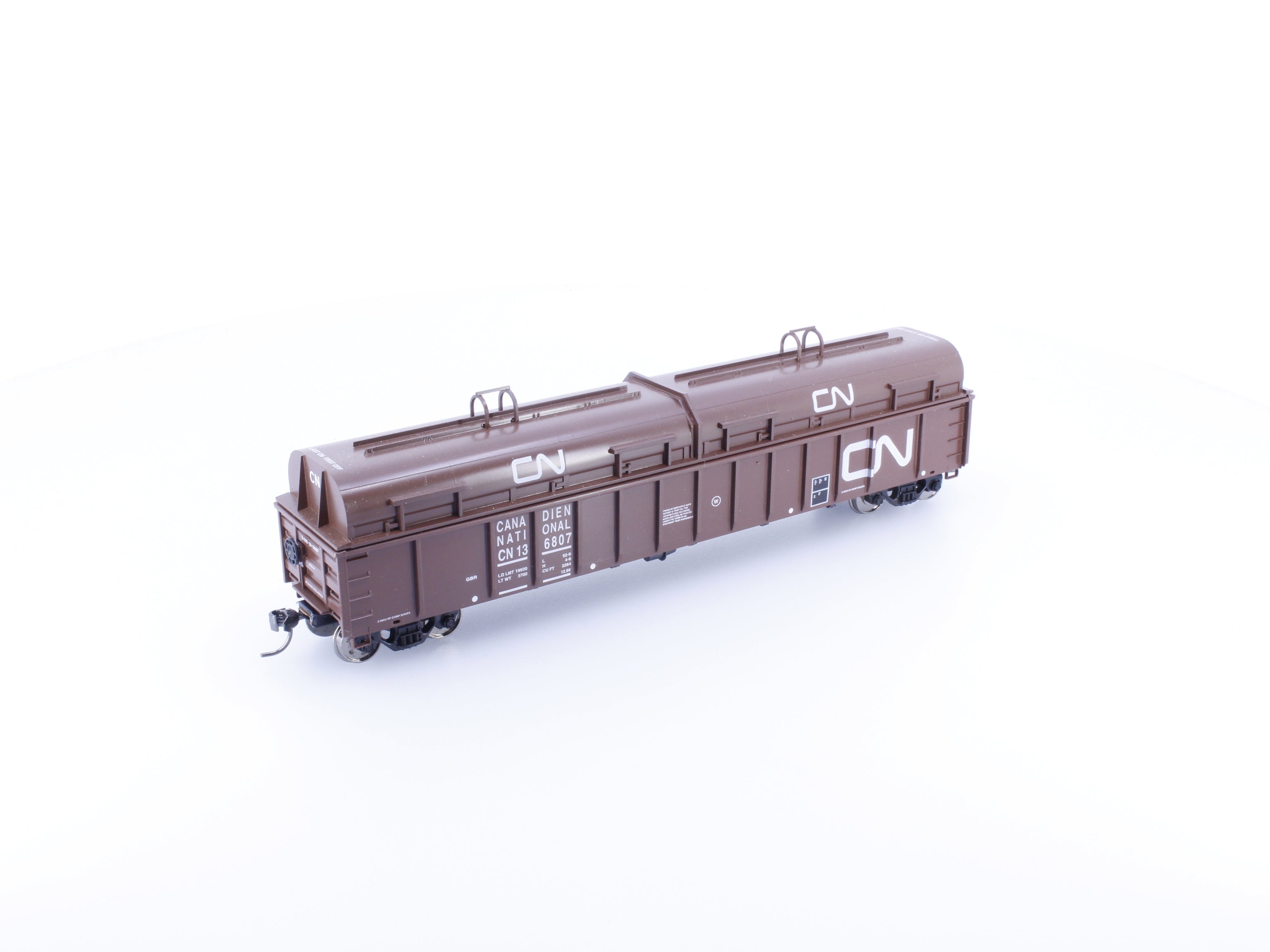 Hubert's HMR75041 HO 52' Covered Mill Gondola Canadian National (CN) 136807