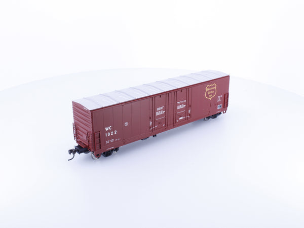 Atlas 1766-3 HO Evans 53' Double Plug Door Box Car Wisconsin Central (WC) 1022