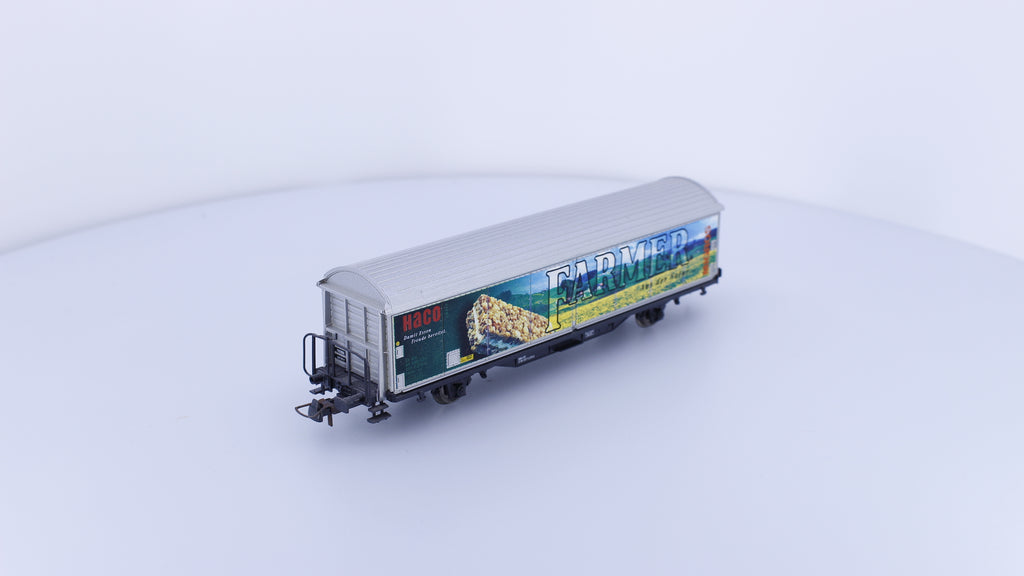 Roco 47611 HO SBB-CFF-FFS Haco Farmer Migros Covered Slide Side Car 2370275-9