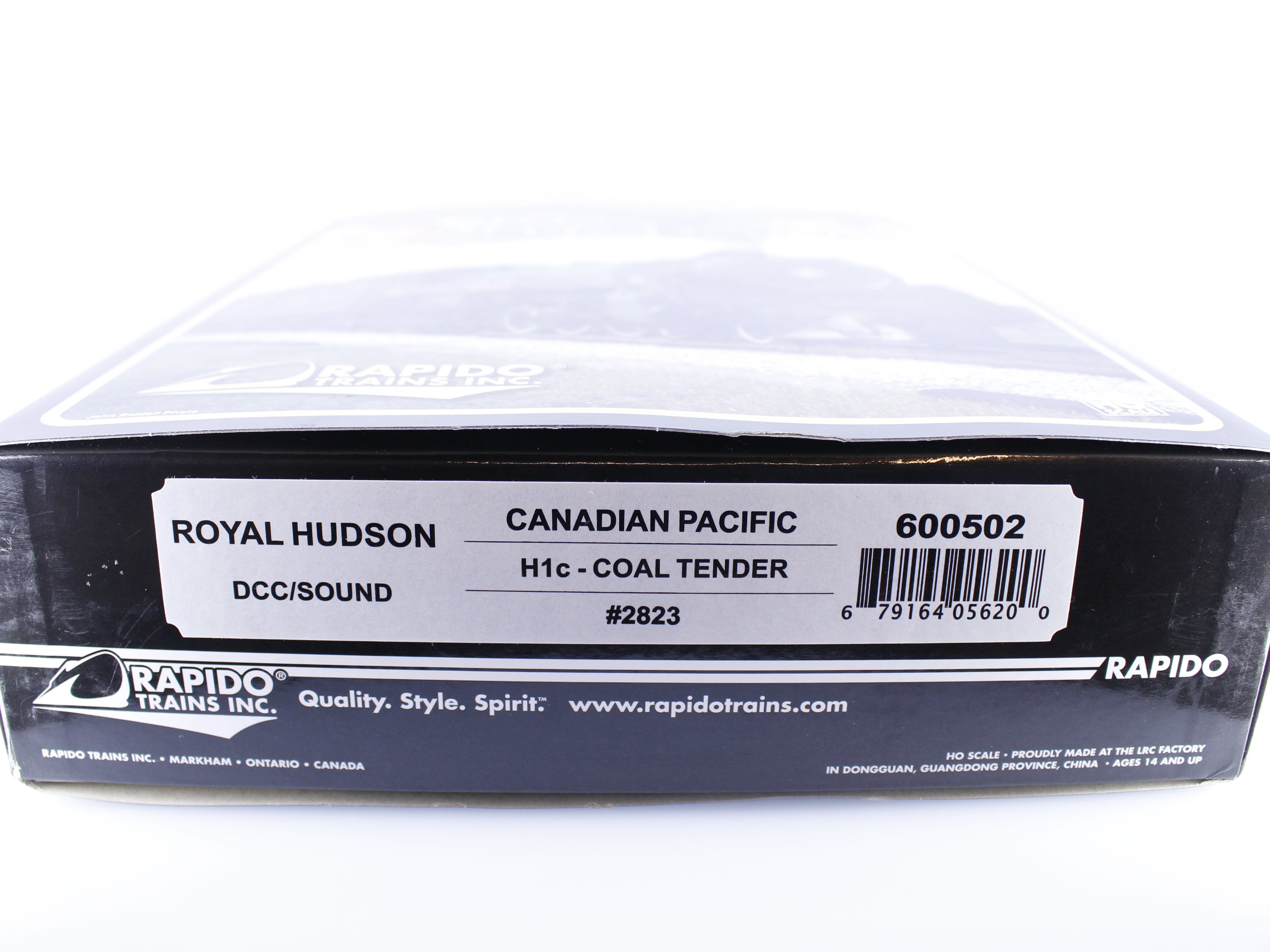 Rapido 600502 HO Royal Hudson H1c Coal Tender Steam Loco Un-Run Like New Rare Canadian Pacific (CP) 2823 DCC & Sound