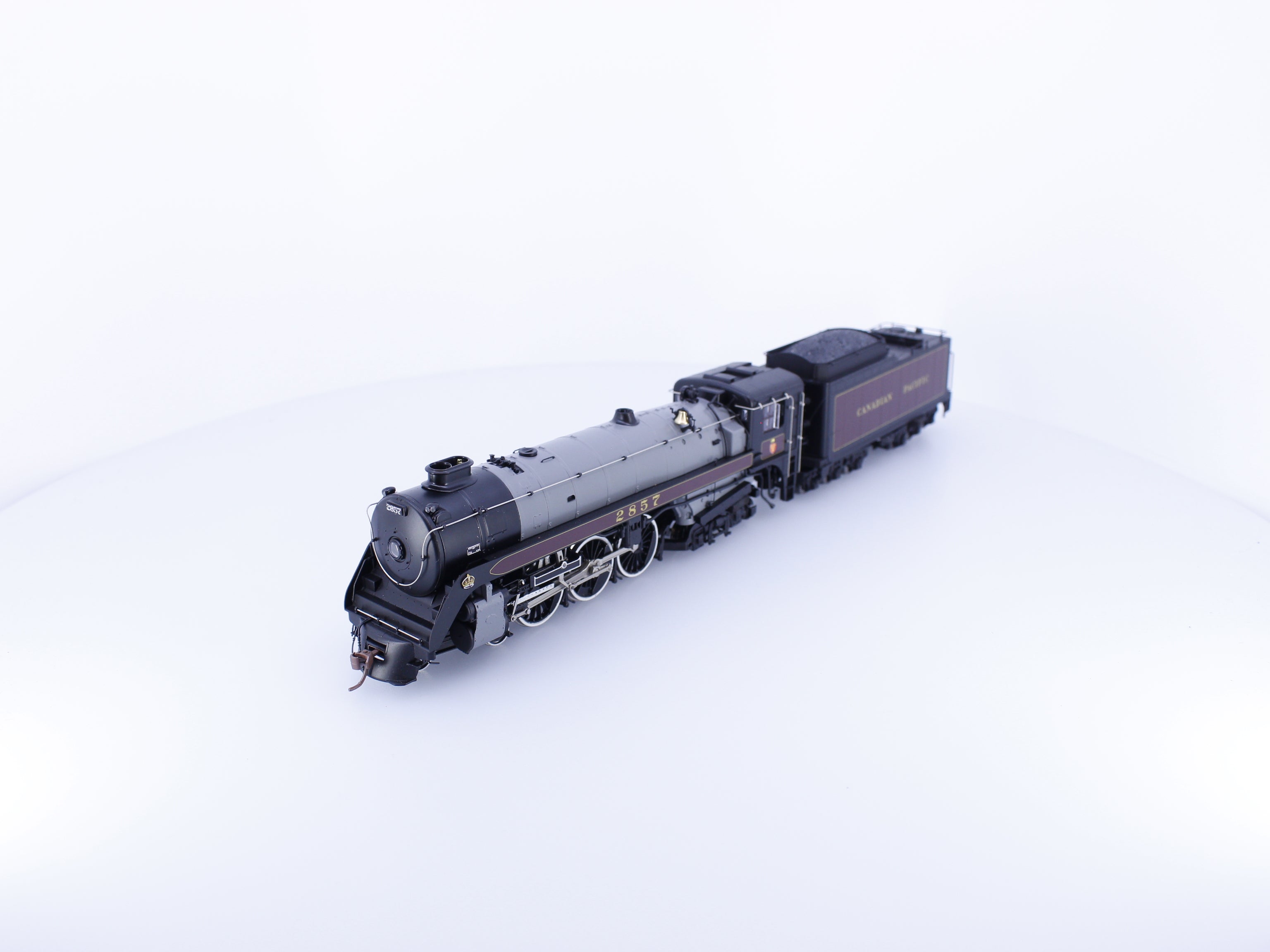 Rapido 600509 HO Royal Hudson H1d Coal Tender Steam Loco Un-Run Like New Rare Canadian Pacific (CP) 2857 DCC & Sound