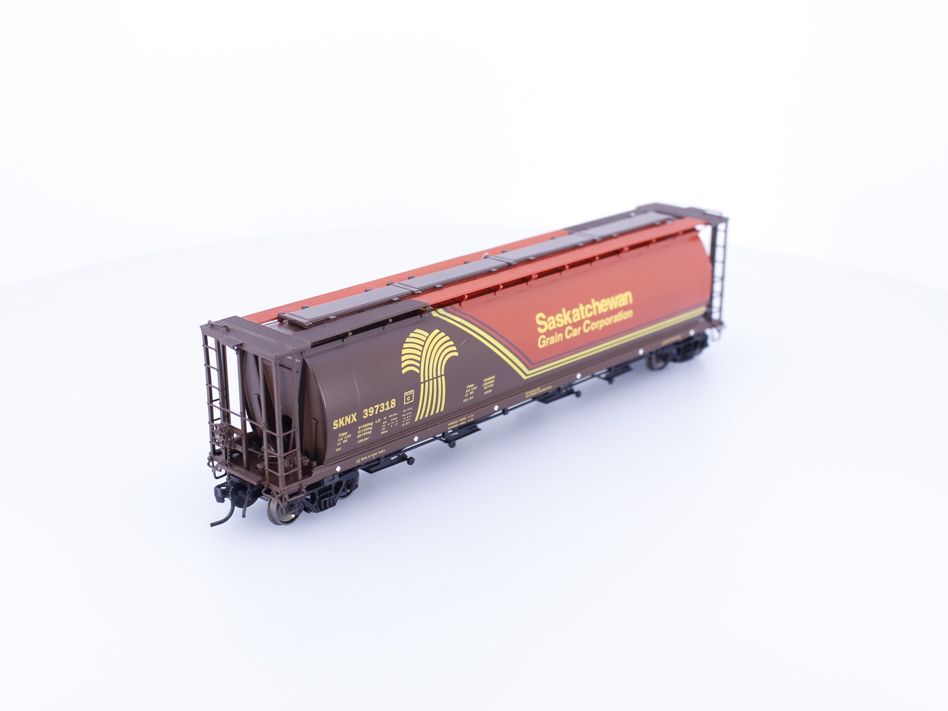 InterMountain 45121-05 HO Cylindrical Grain Hopper Saskatchewan Saskatchewan Railcar Corporation (SKNX) 397318